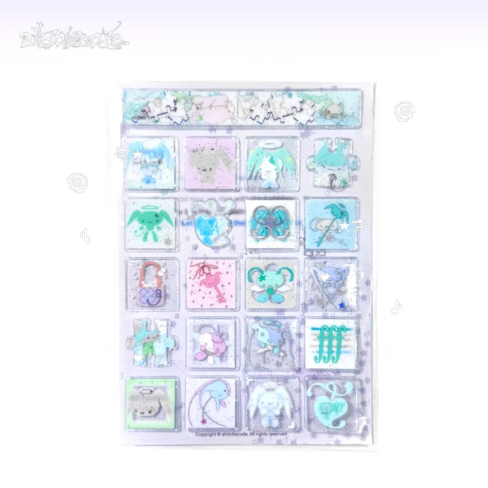 ALLDOLLSCODE - CUBES STICKER SHEET