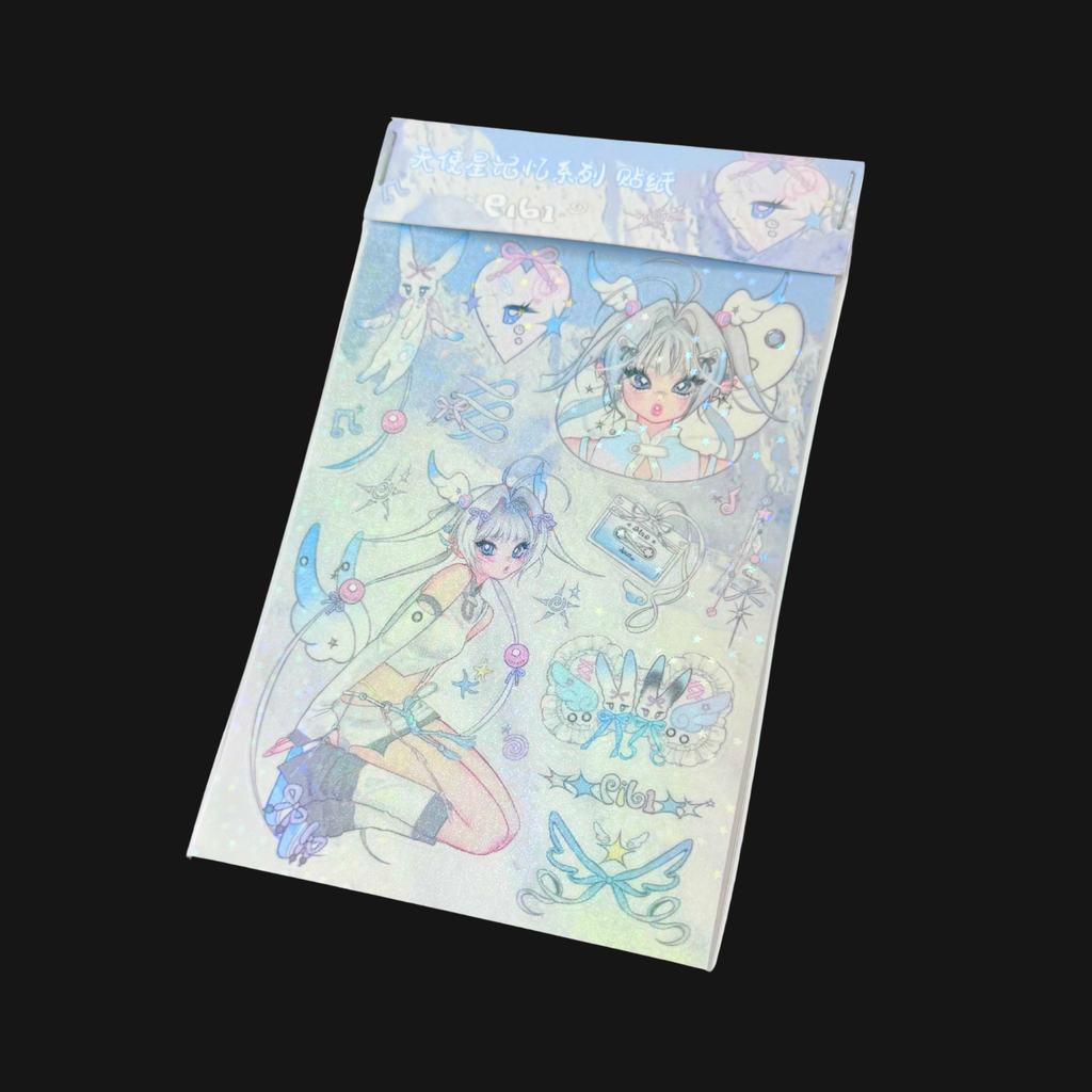 Picky Bone - Twin Winged Bunnies Sticker Sheet