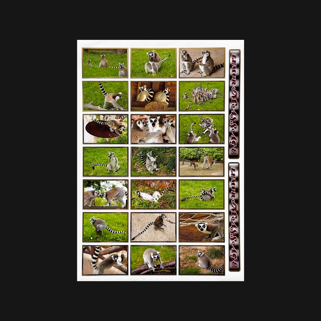 Niptong - Lemur Sticker Sheet