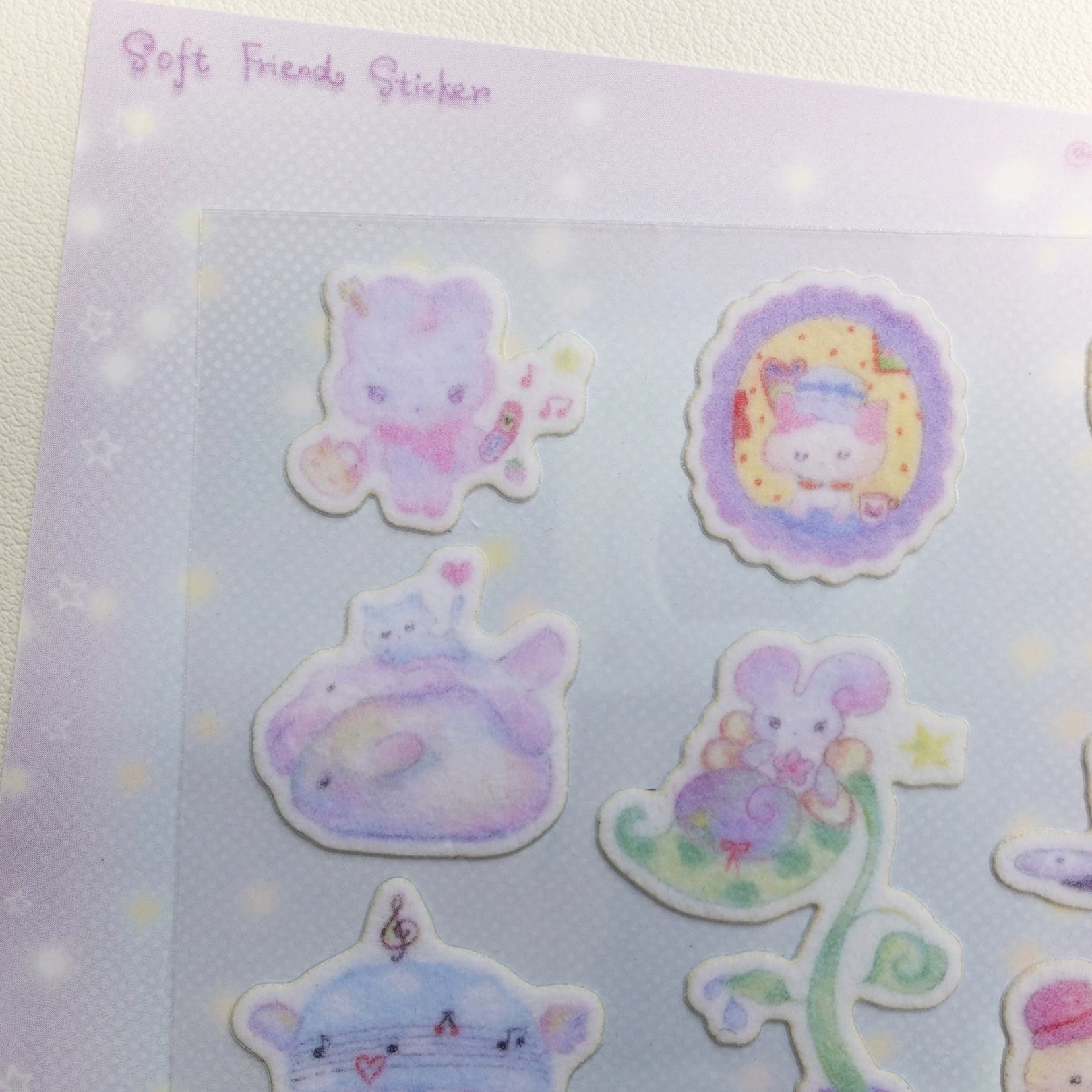 PLASTIC PECO - SOFT FRIENDS STICKER SHEET