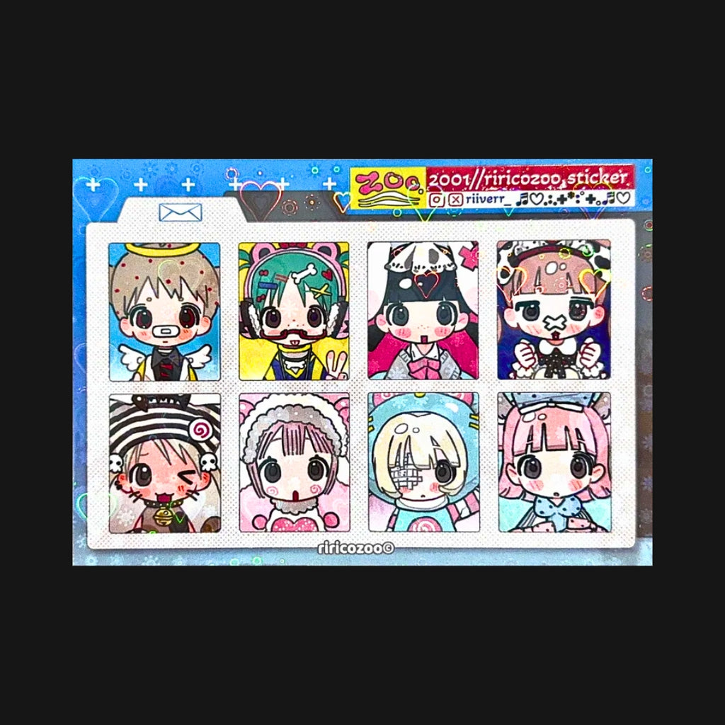 Riricozoo - Profile Photo Sticker Sheet