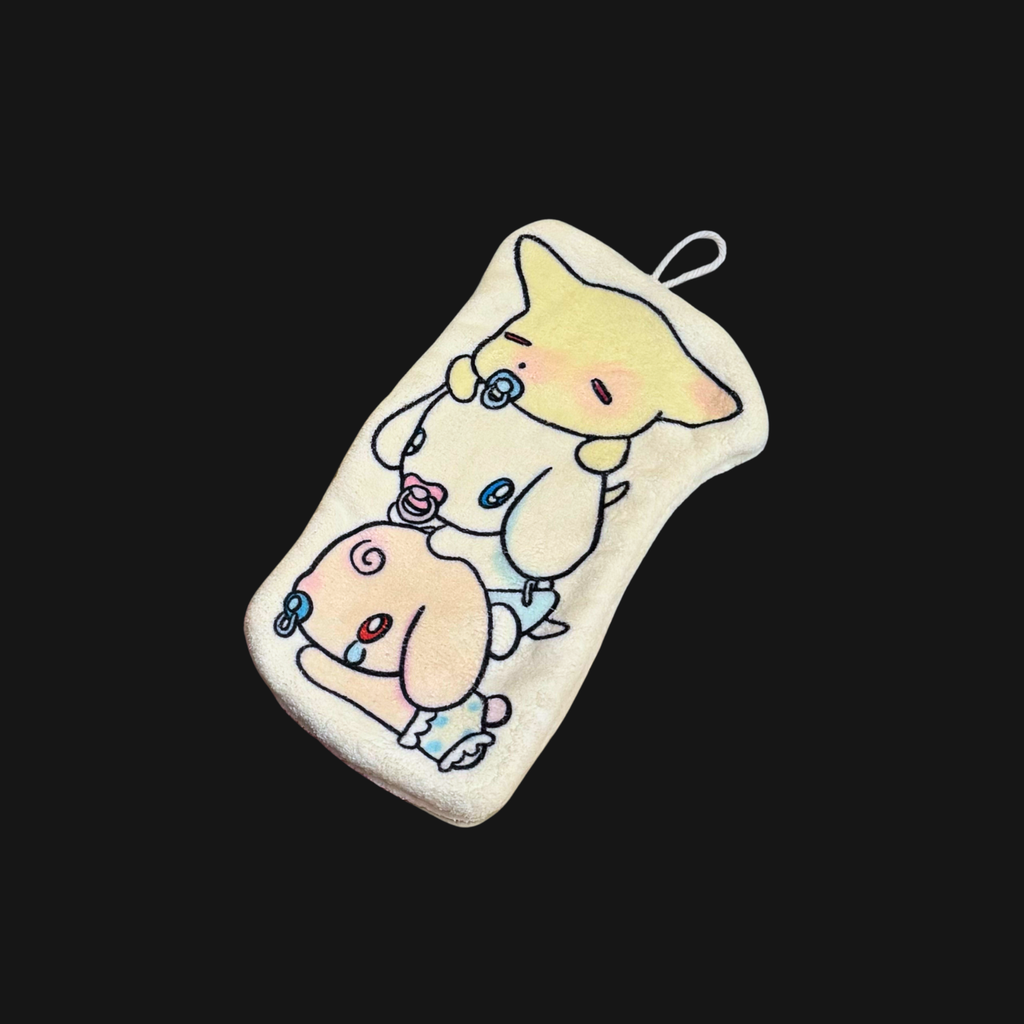 SUNONEBIRD X ONIONION - STACKING PUPPIES HAND TOWEL
