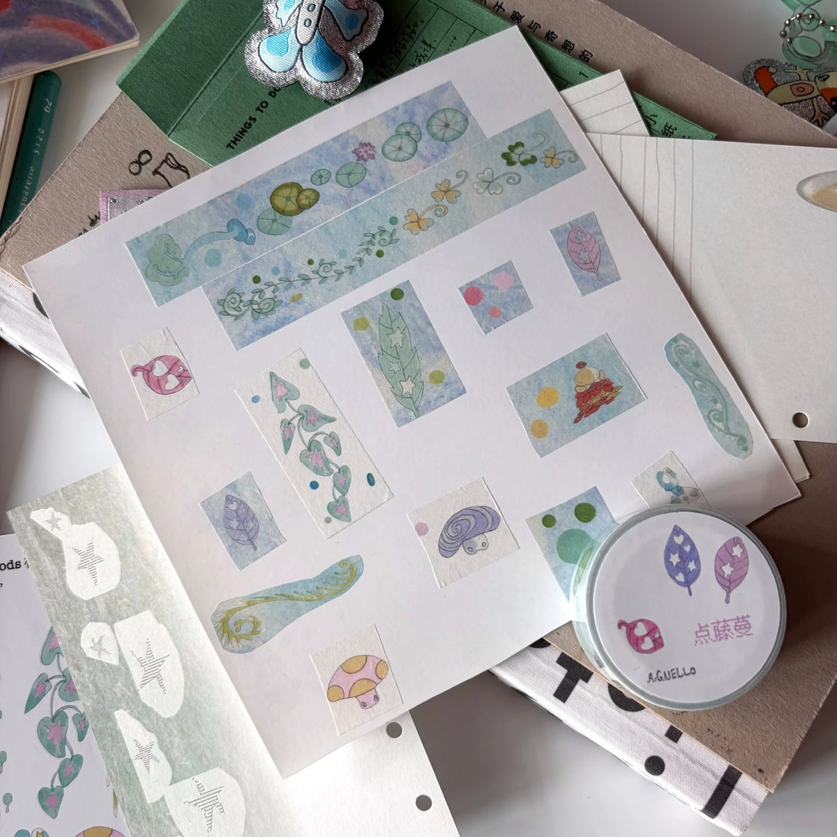 AGNELLO - DOTTED VINES STICKER TAPE