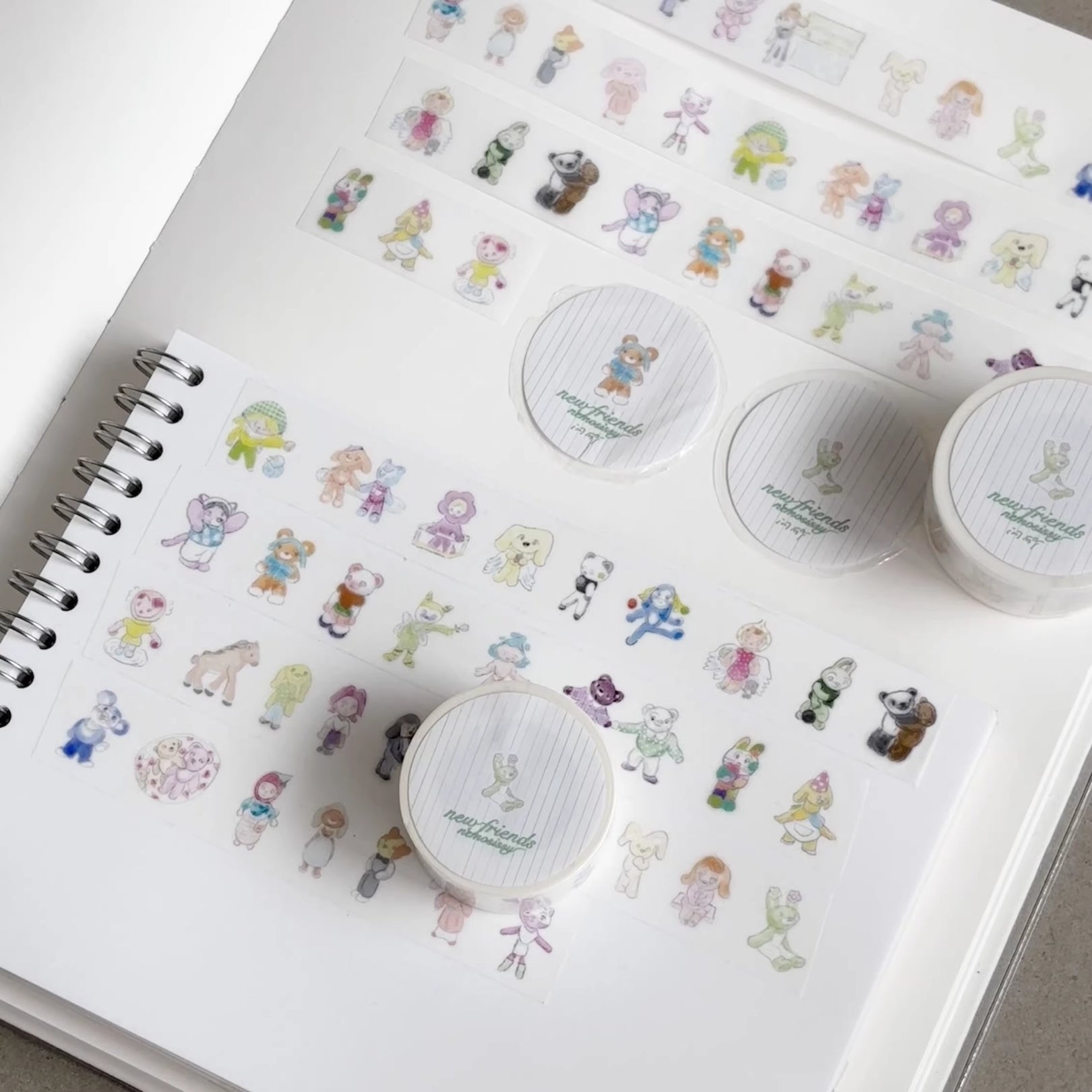 NEMOSISSY - NEW FRIENDS STICKER ROLL