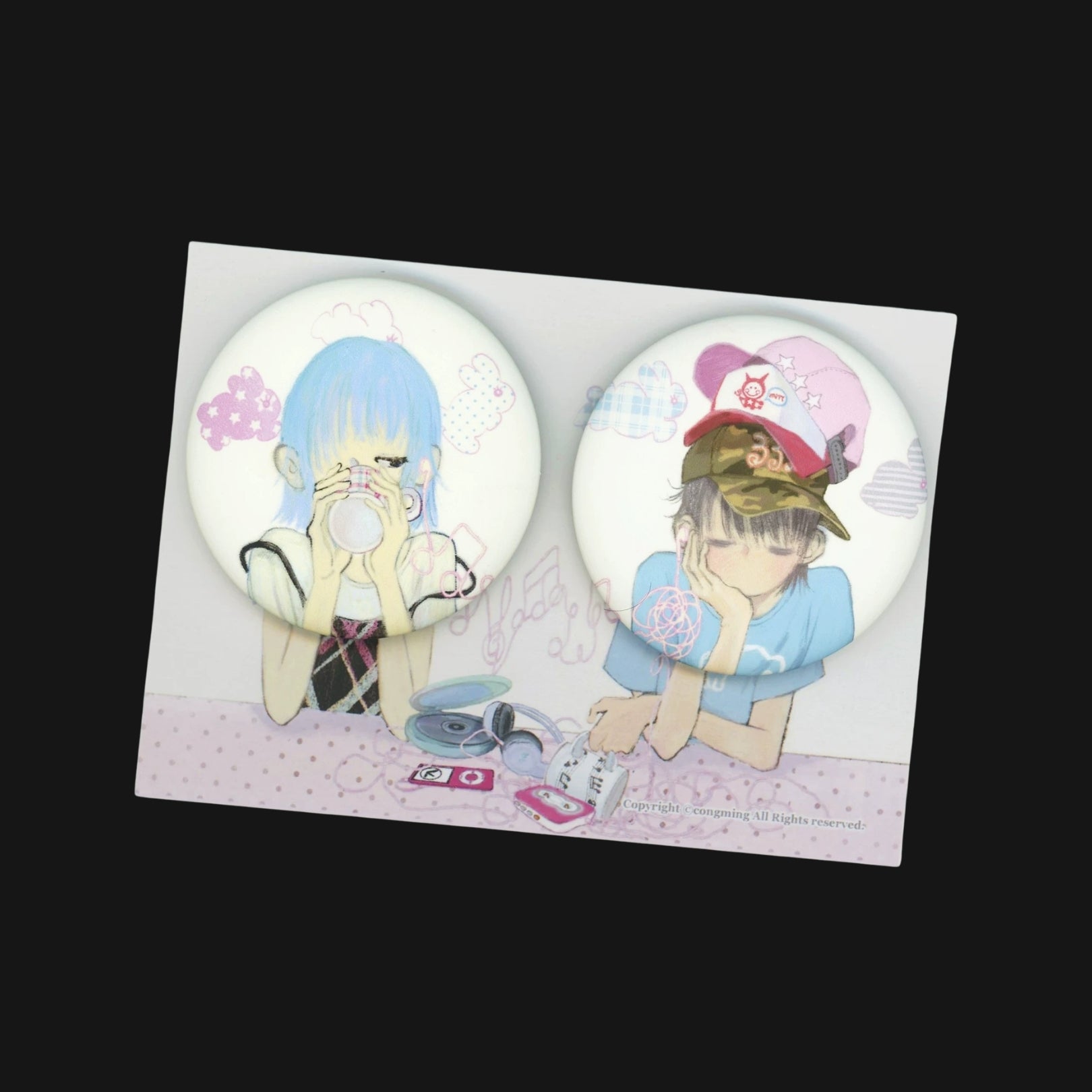 CONGMING - HEAR ME BADGE SET