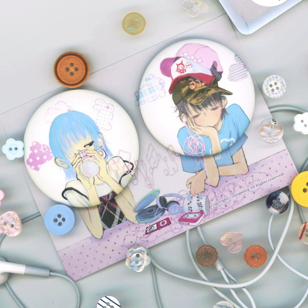 CONGMING - HEAR ME BADGE SET