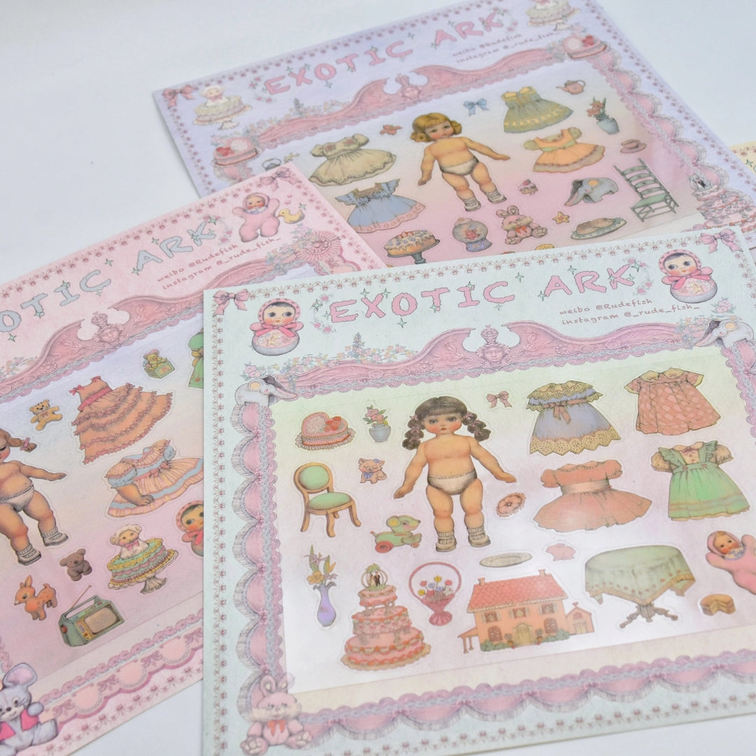 RUDEFISH - EXOTIC ARK STICKER SHEET