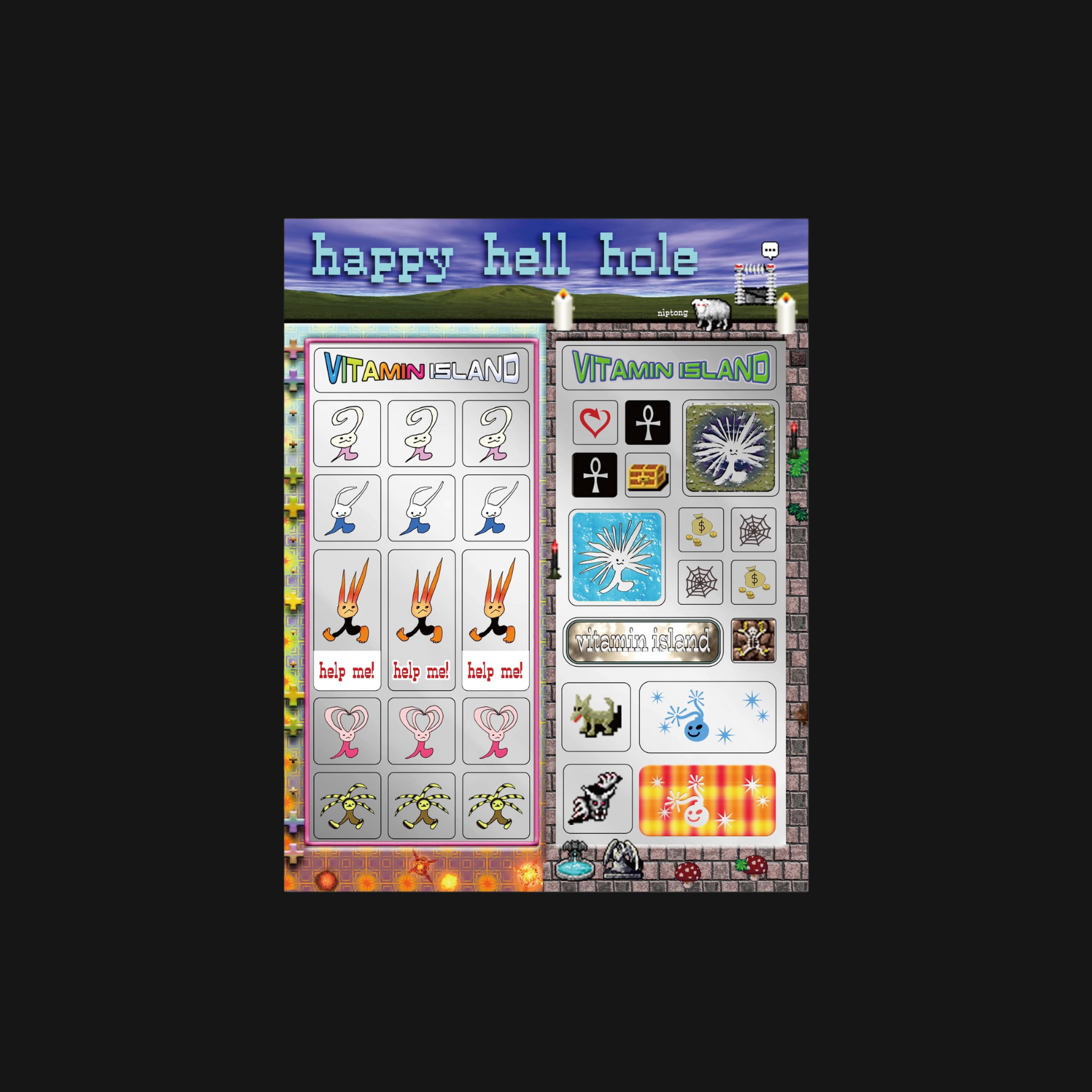 Niptong - Happy H?ll Hole Sticker Sheet