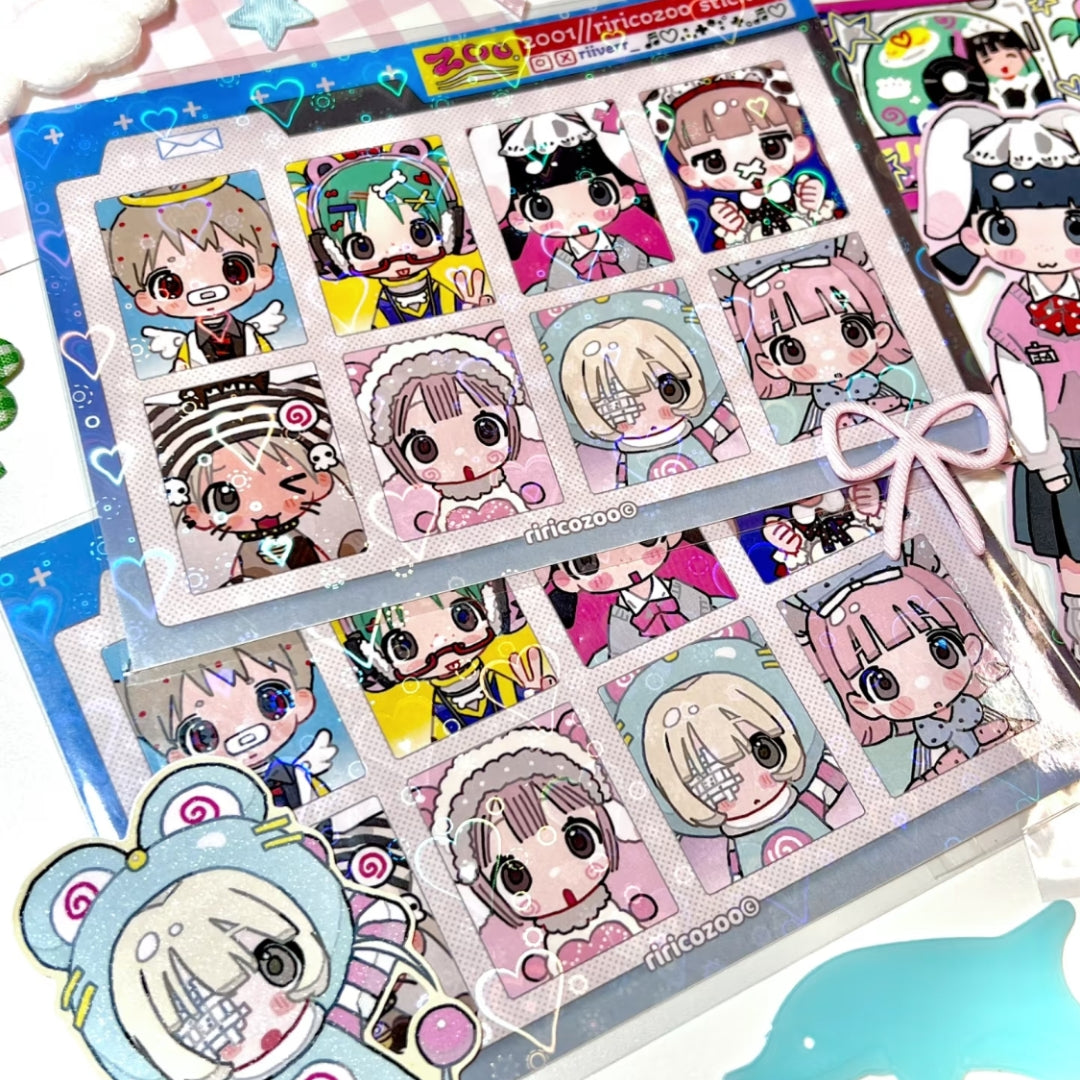Riricozoo - Profile Photo Sticker Sheet