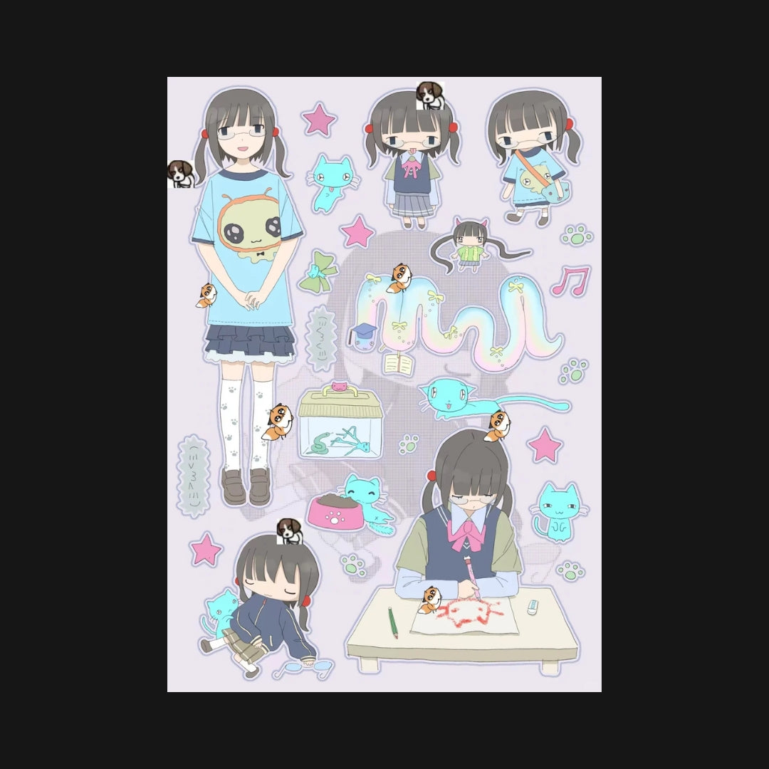 KAOLATREE - COLORFUL SNAKE STICKER SHEET