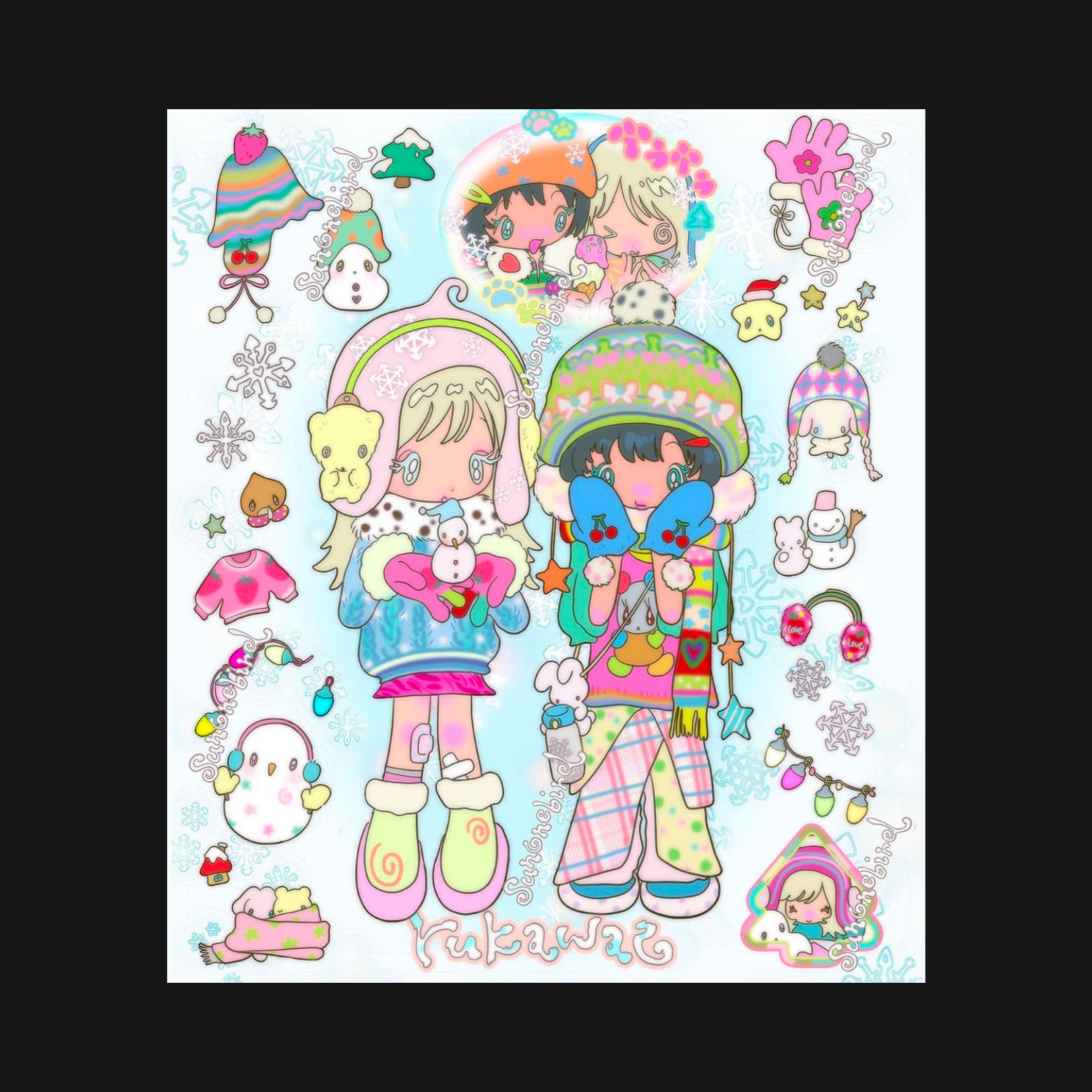 Sunonebird x Rukawaz - Winter Memories Sticker Sheet
