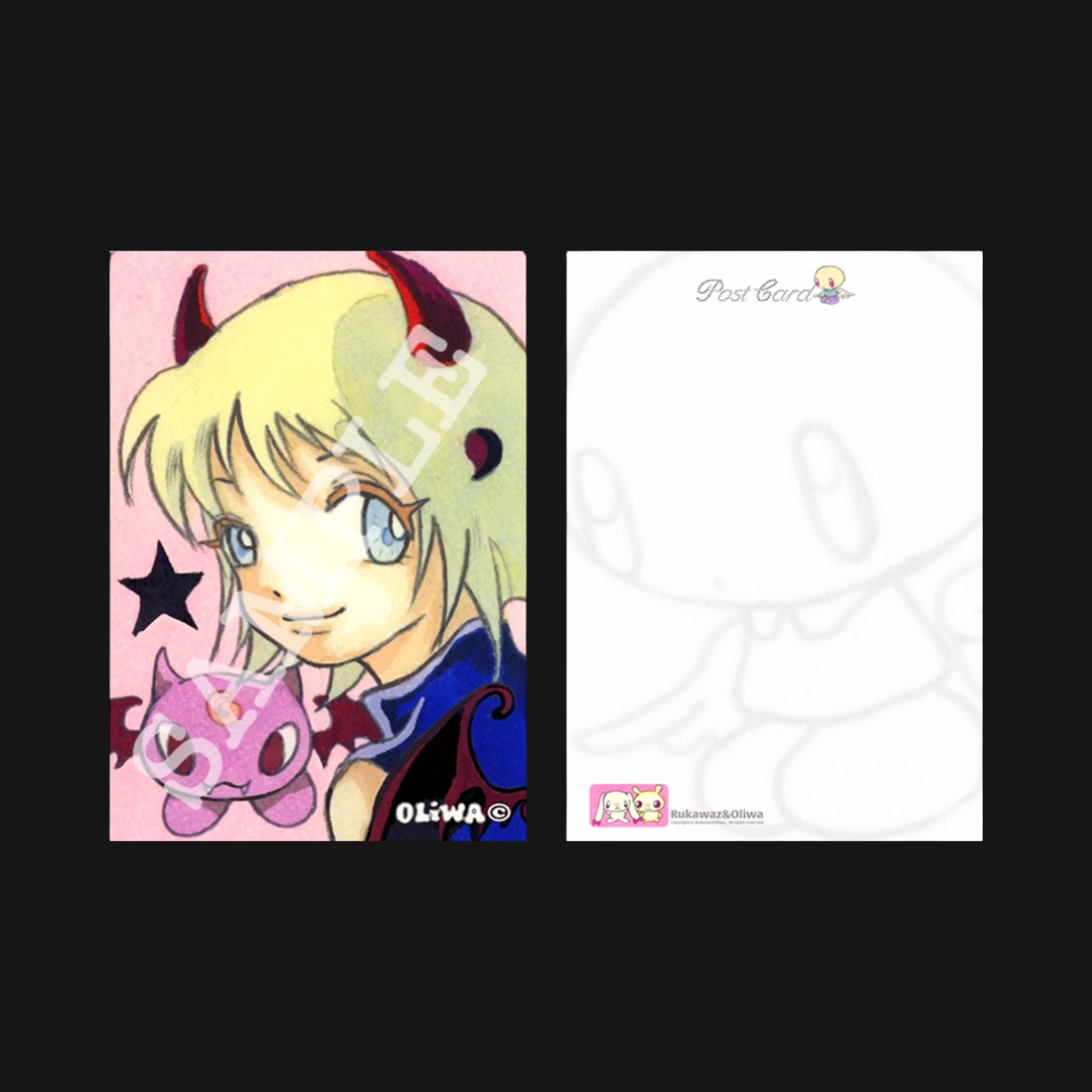 OLIWA X RUKUWAZ - ANGELIC COLLEGE POSTCARD