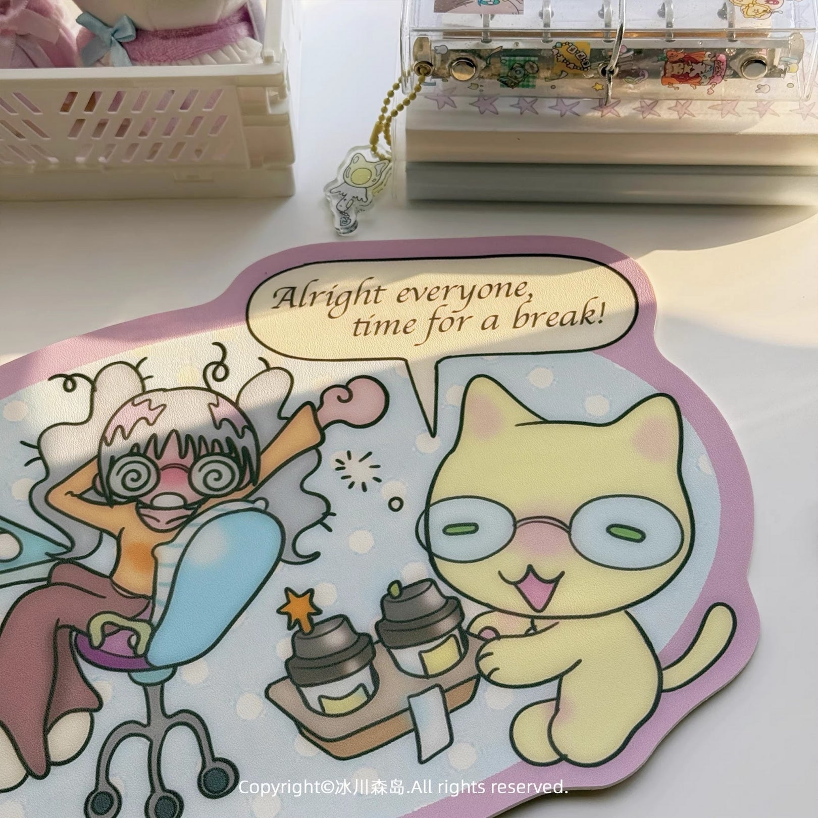 SUNONEBIRD X GLACIER - FRIDAY CLUB WORKING FROM HOME MOUSE PAD