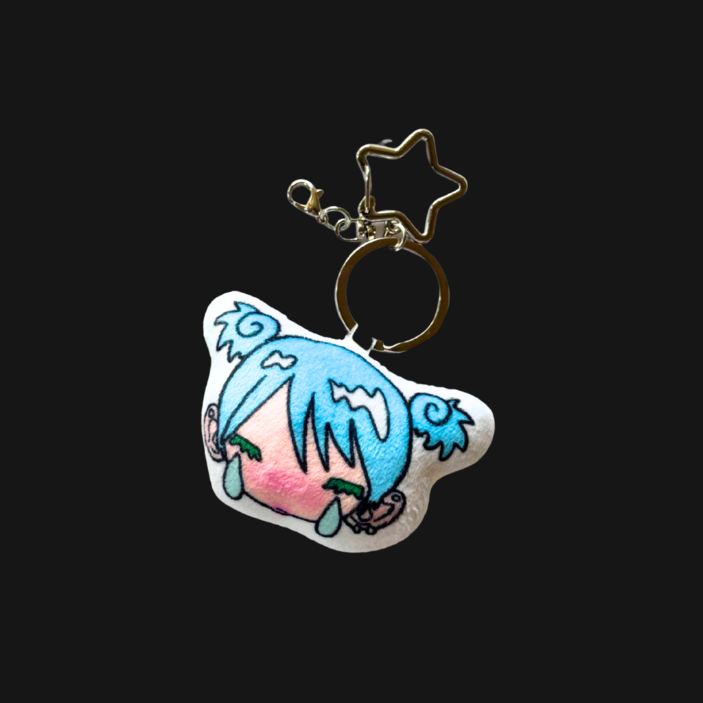 Sunonebird x Rukawaz - Love Pop Crying Face Keychain