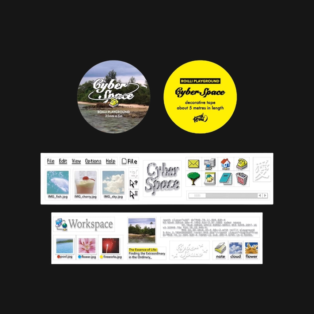 ROILLI PLAYGROUND - CYBER SPACE STICKER ROLL
