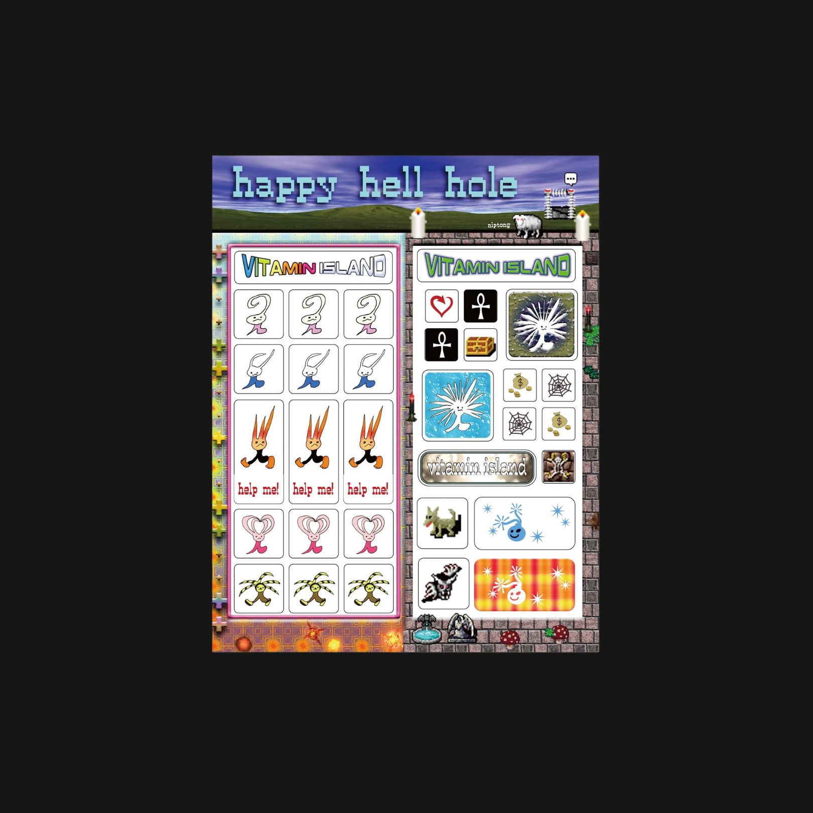 Niptong - Happy H?ll Hole Sticker Sheet