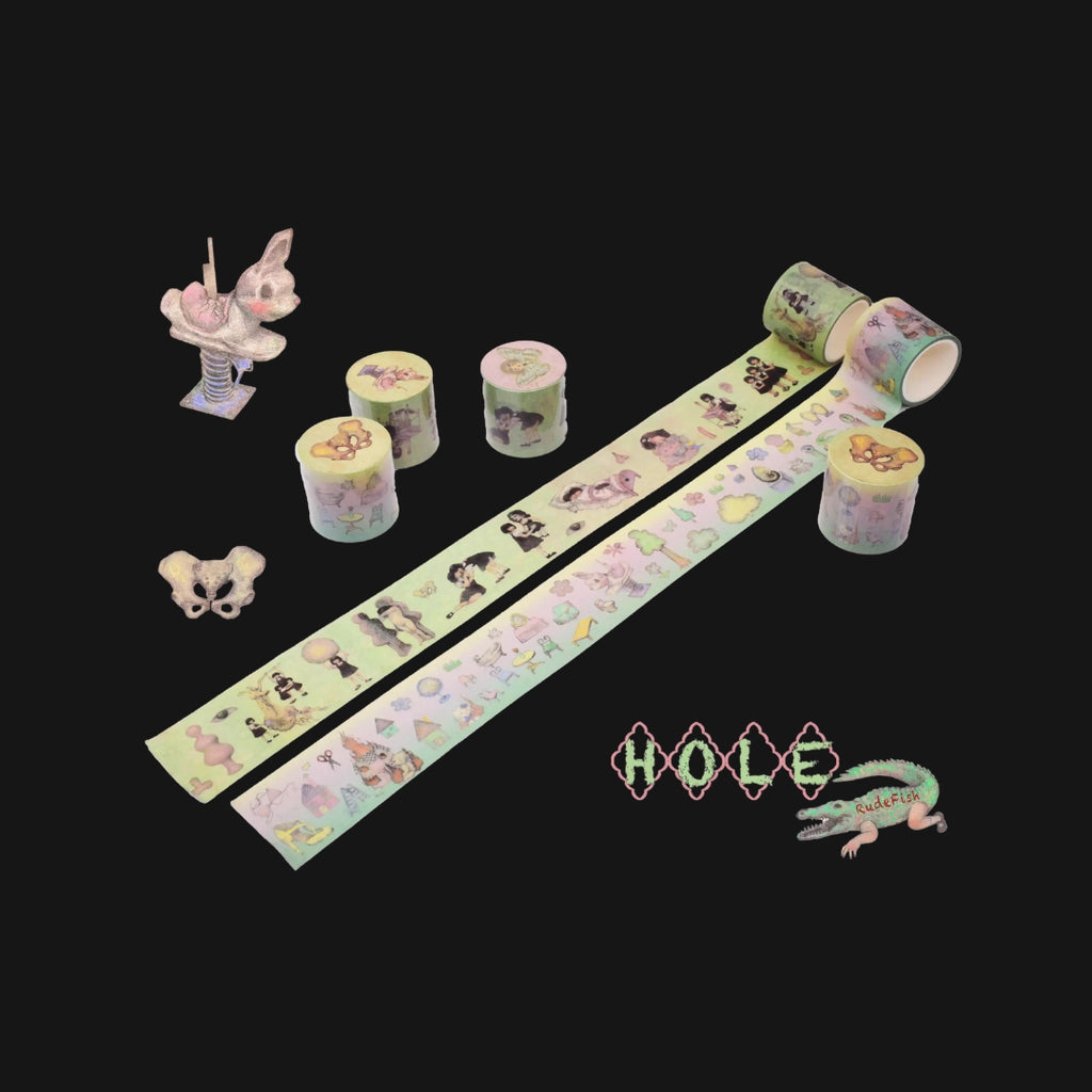 RUDEFISH - HOLE STICKER ROLL