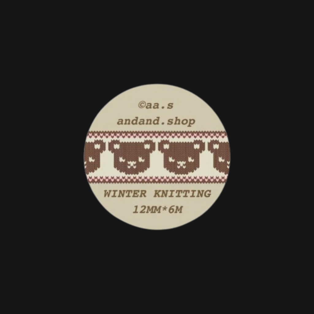 AndAnd. - Winter Sweater Sticker Roll