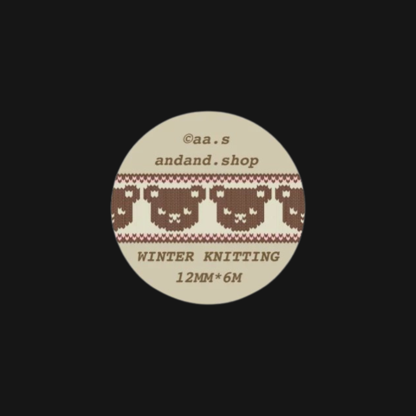 AndAnd. - Winter Sweater Sticker Roll