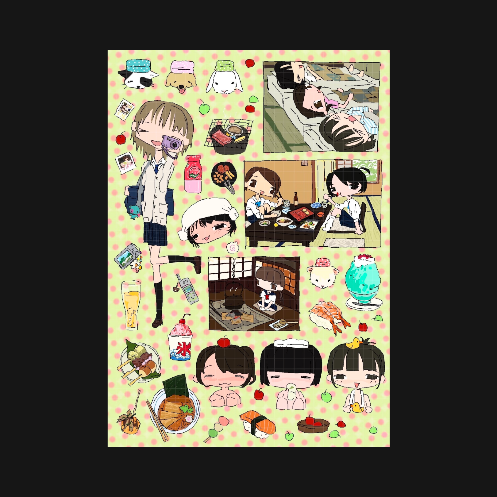 7.45 - HOT SPRING STICKER SHEET