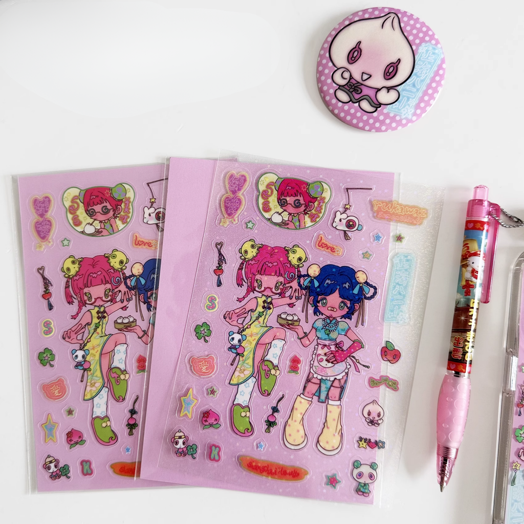 Sunonebird x RUKAWAZ - Shanghai Honey Sticker Sheet
