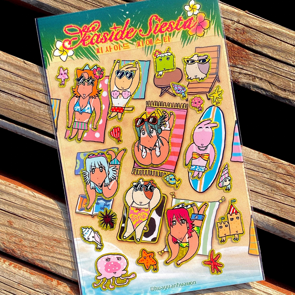 HUAYUANHWAWON - SEASIDE BREAK STICKER SHEET