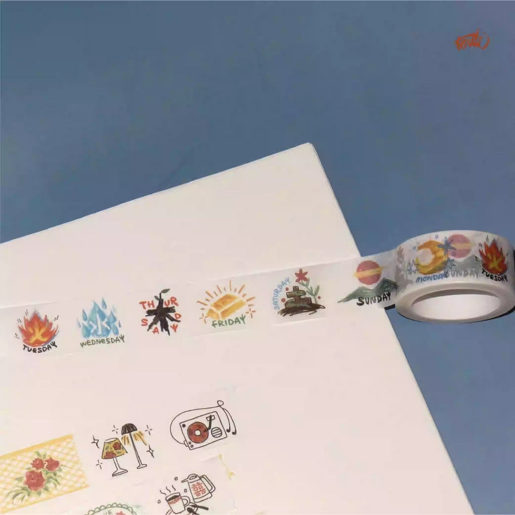 ROILLI PLAYGROUND - WEEK STICKER TAPE