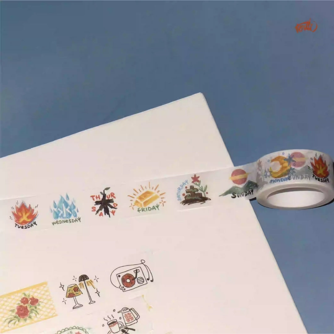 ROILLI PLAYGROUND - WEEK STICKER TAPE