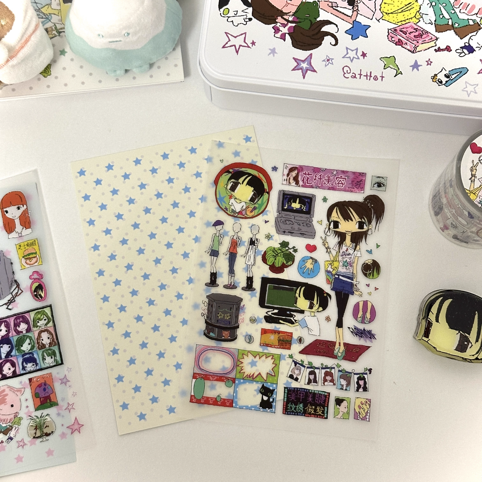 7.45 X EAT HOT - UNDERGROUND MALL STICKER SHEET