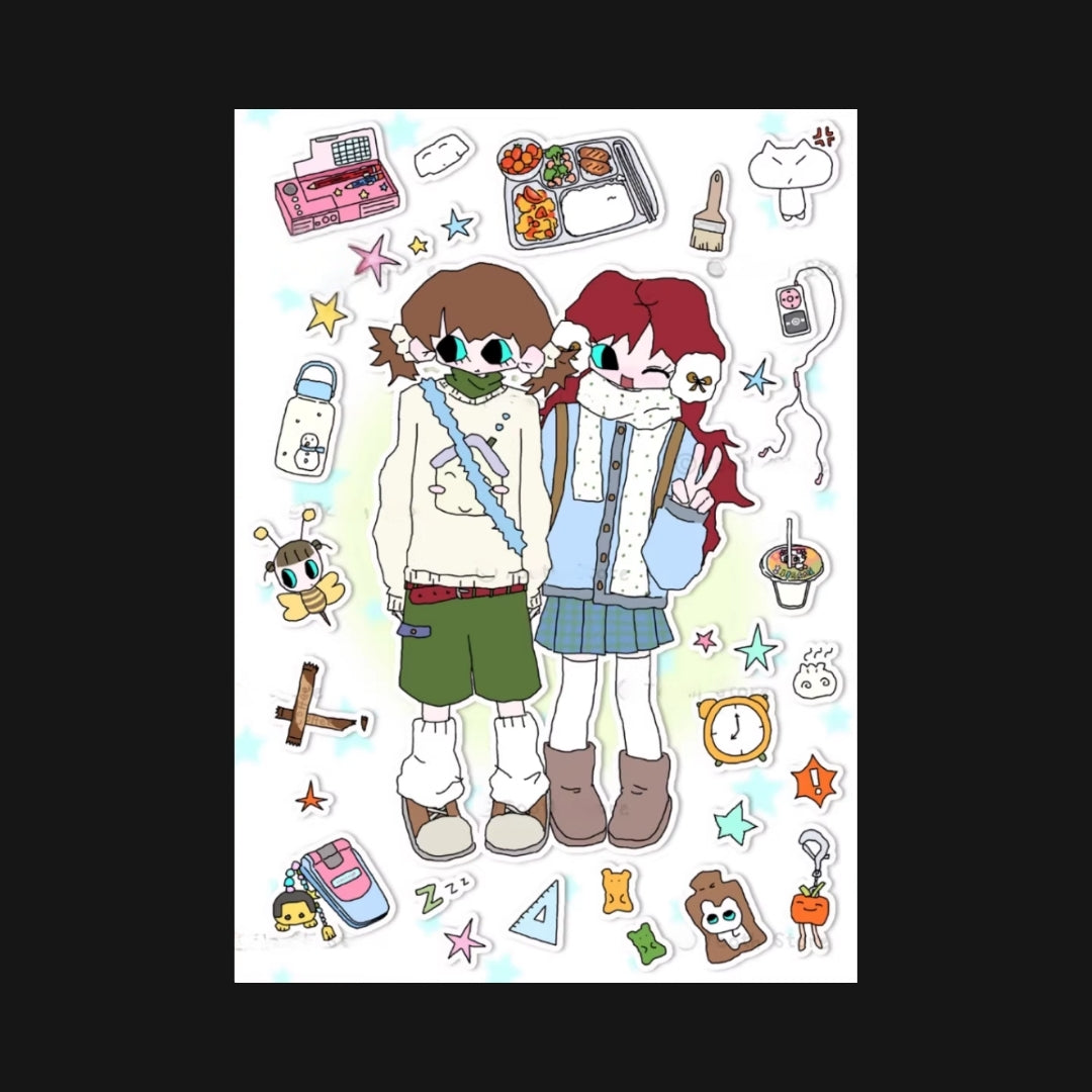 TOOTH STORE - WINTER LETTER STICKER SHEET