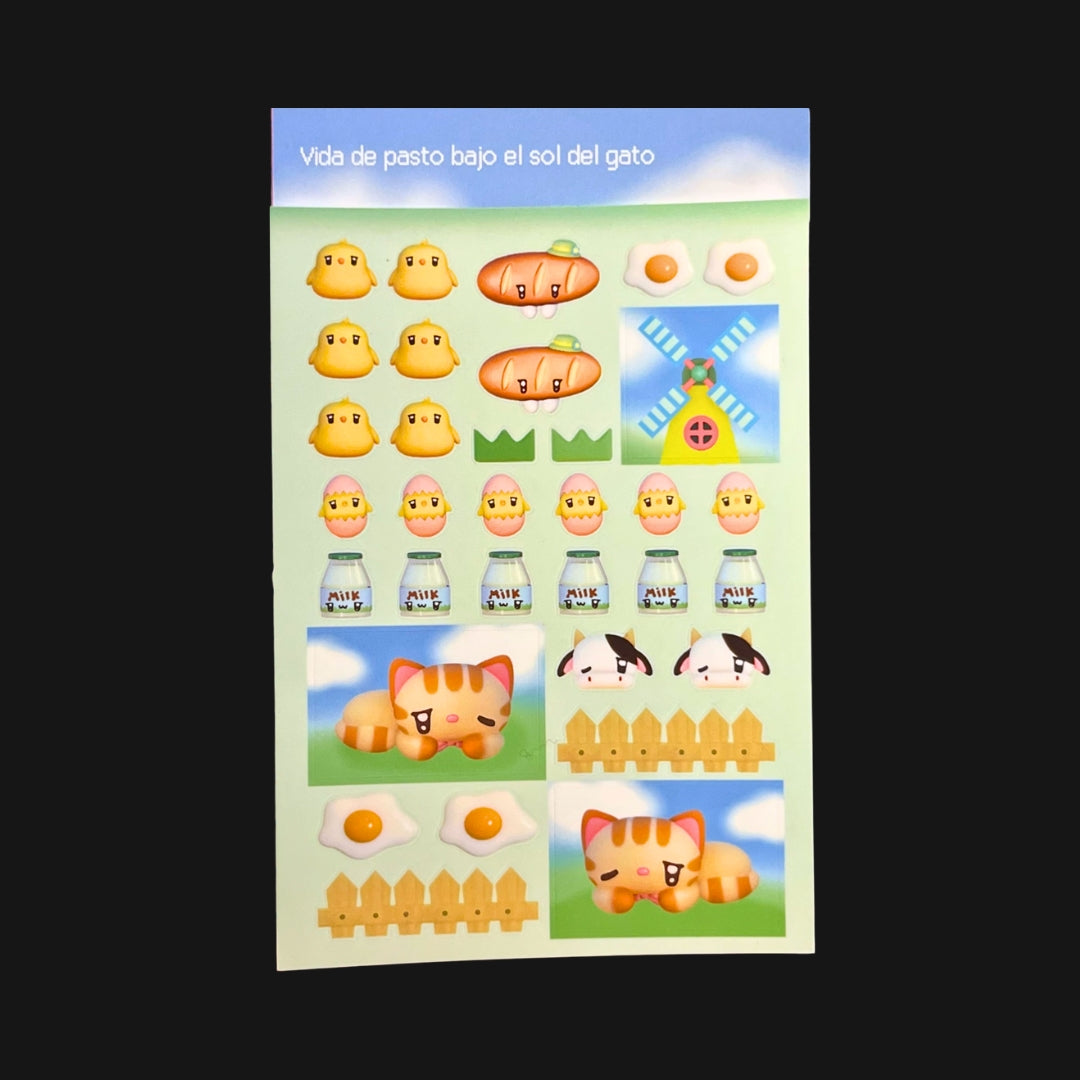 CARROT RICE - FARM STICKER SHEET