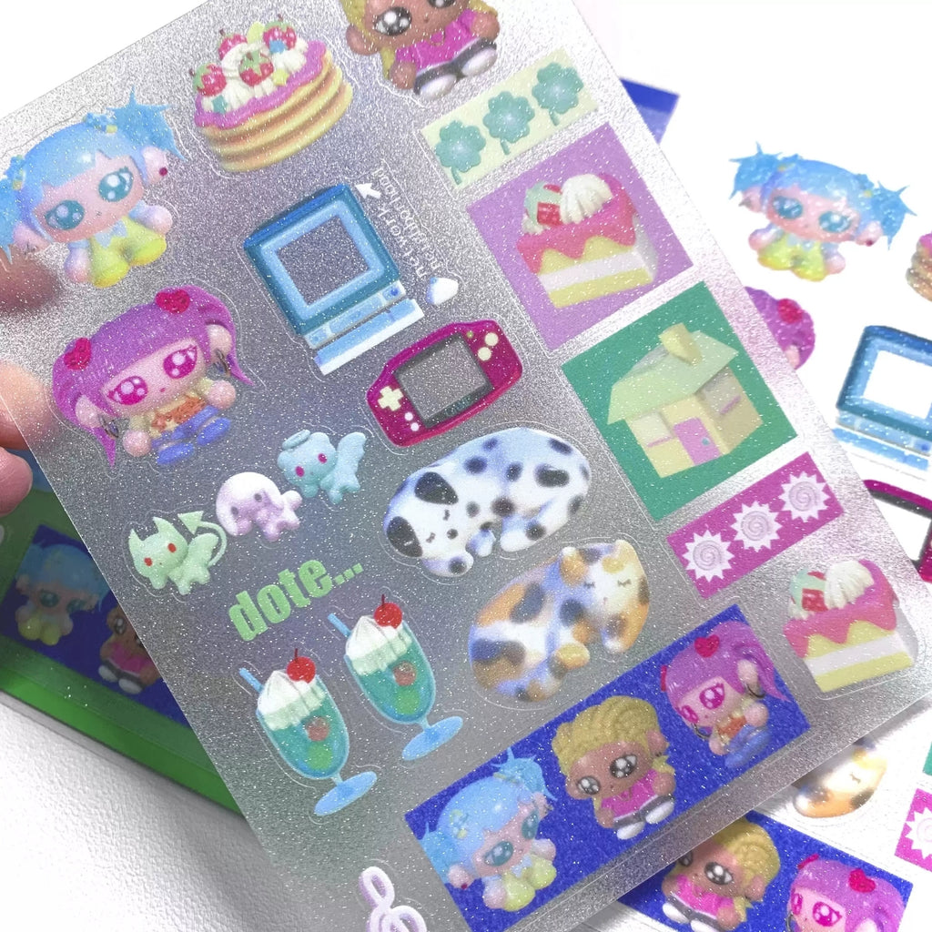 BOTANICOO - DOTE Y3K STICKER SHEET