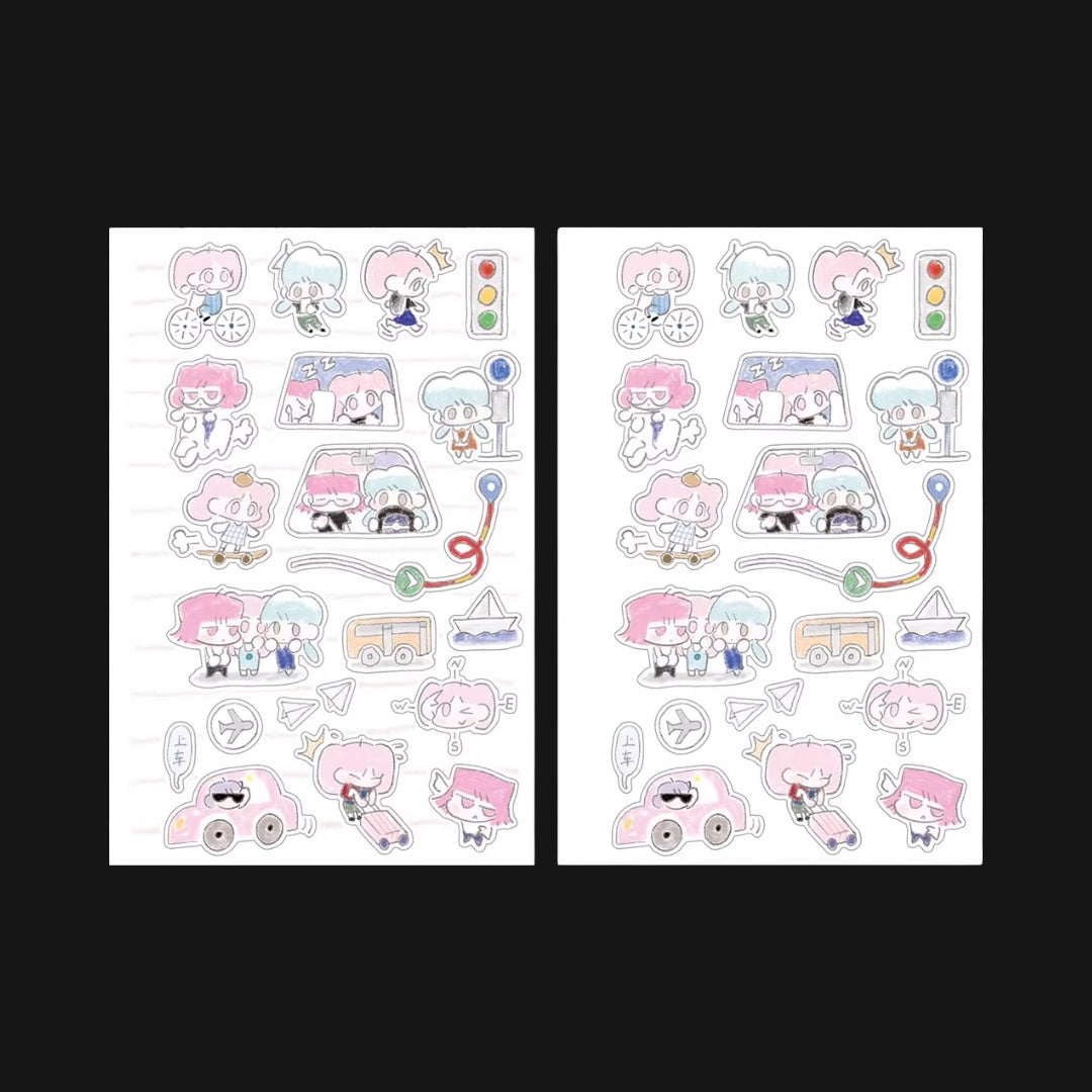 AGUGU - WAYS TO GET AROUND STICKER SHEET