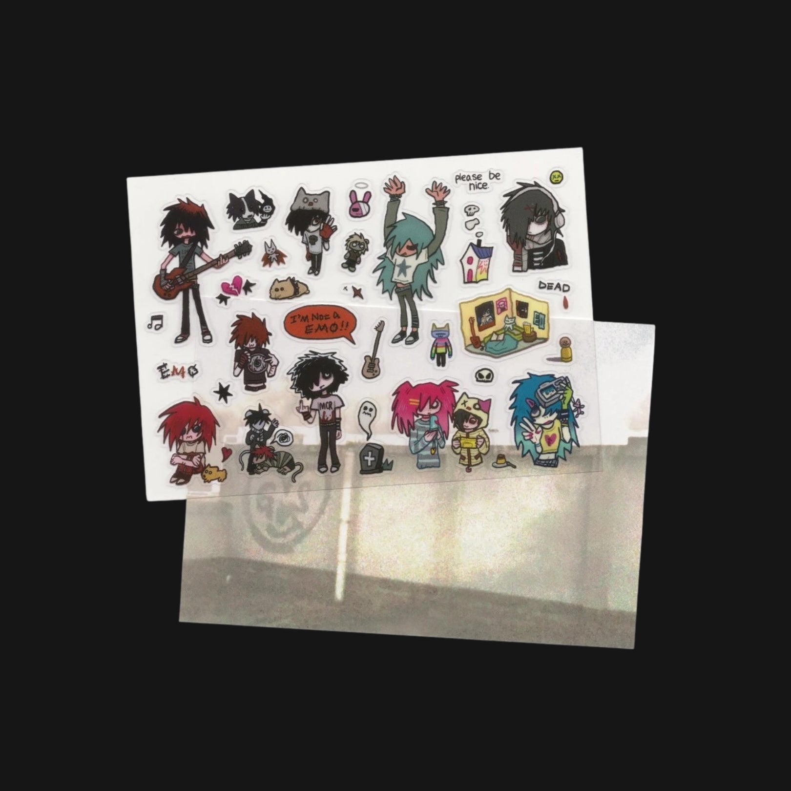 ELEVATOR TO HELL - PLEASE BREAK MY HEART STICKER SHEET