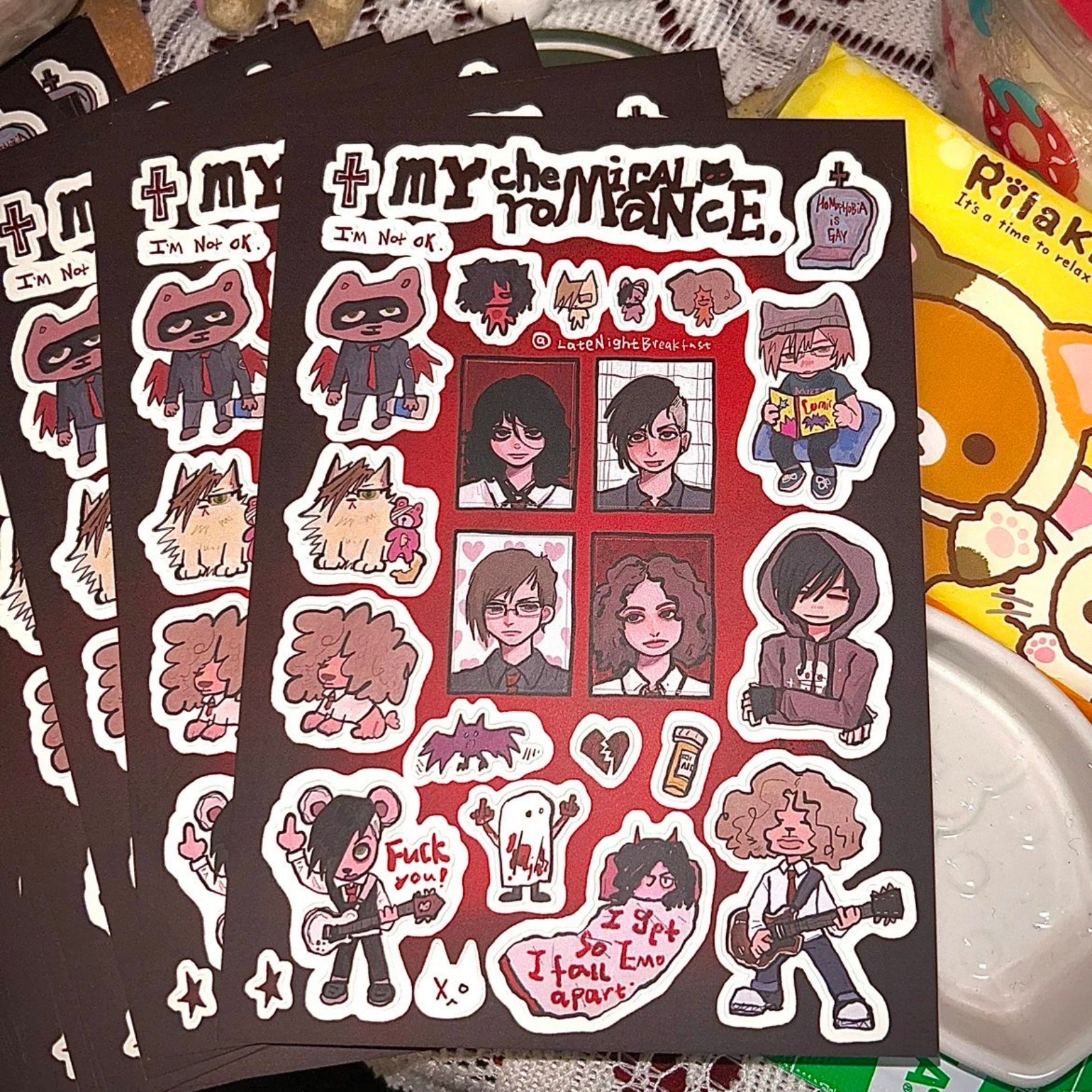 ELEVATOR TO HELL - MY CHEMISTRY ROMANCE STICKER SHEET