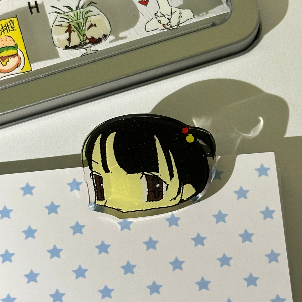 7.45 X EAT HOT - BOBA TRIP KEYCHAIN / CLIP / BADGE