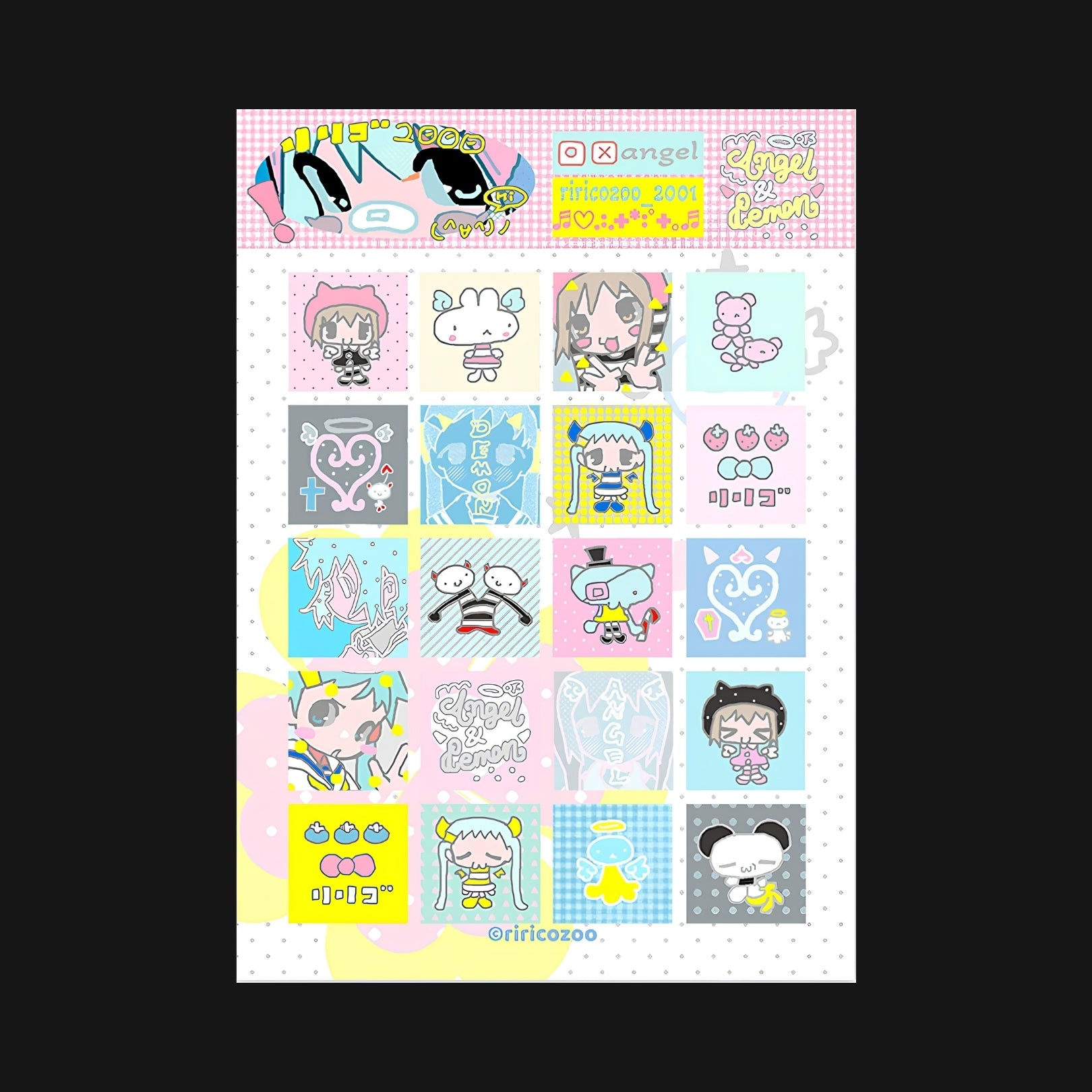 RIRICOZOO - ANGEL DEMON STICKER SHEET