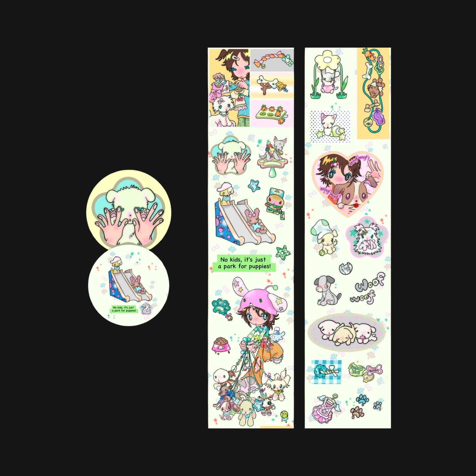SUNONEBIRD X ACCIO - RUN RUN PARK STICKER ROLL