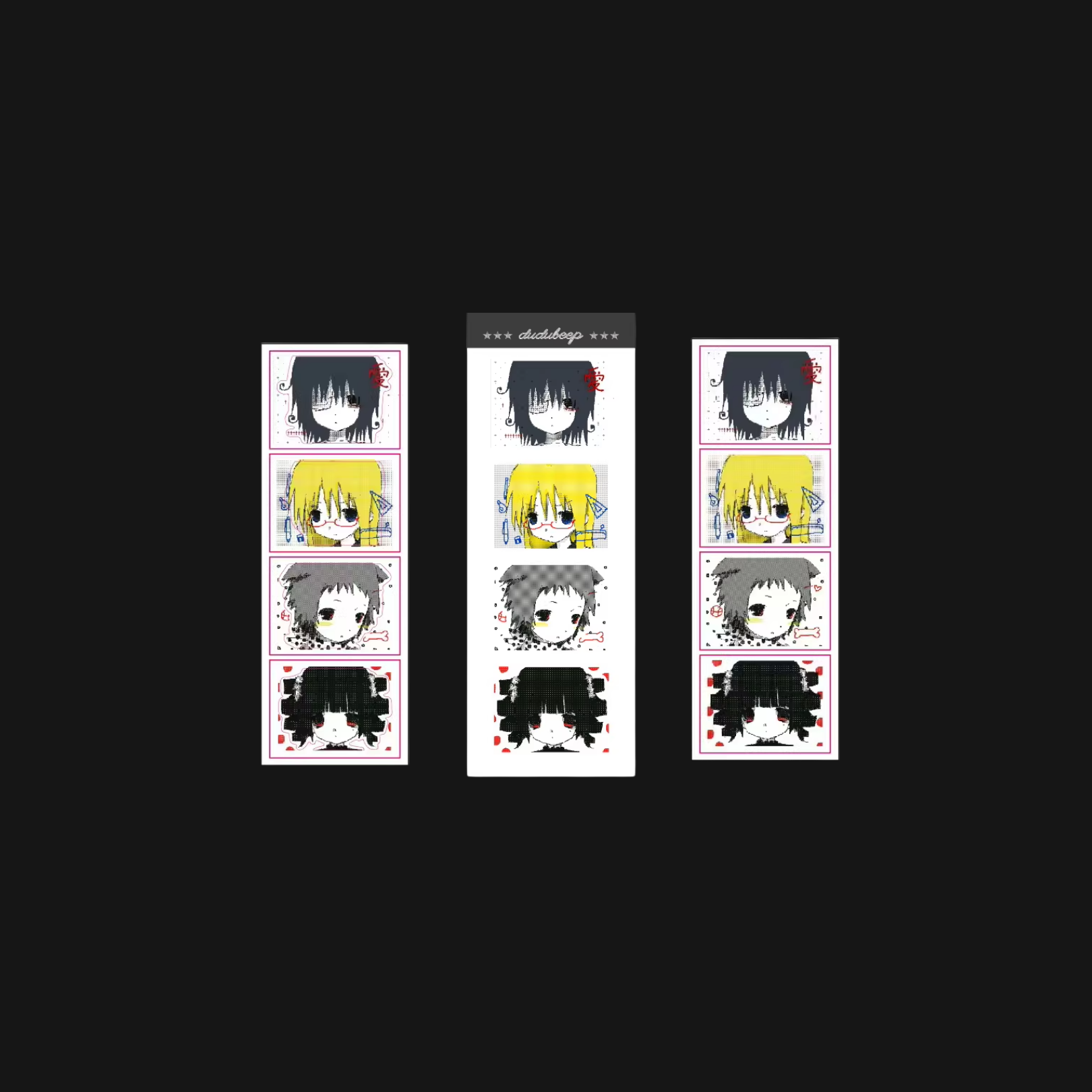 DUDU DEEP - DISTORT CAMPUS STICKER SHEET