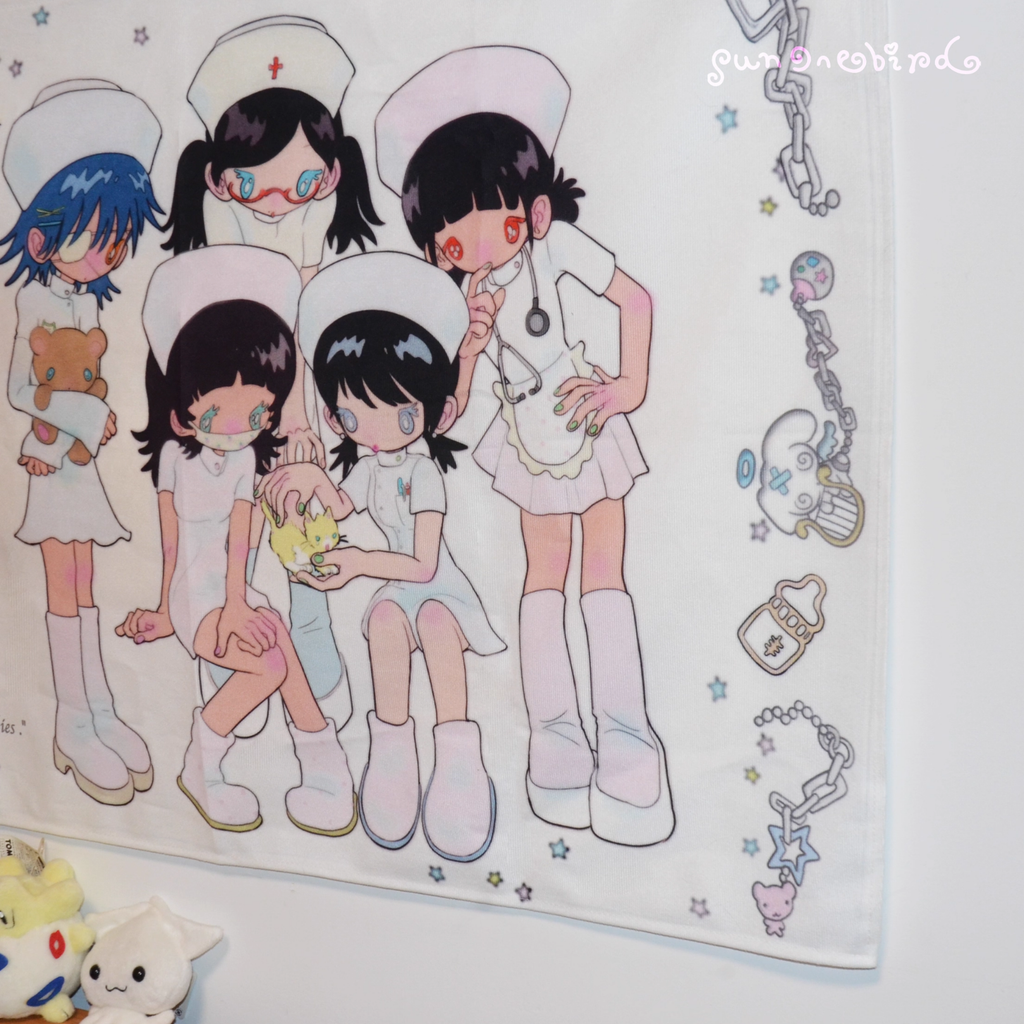 SUNONEBIRD - NURSE CAT TAPESTRY