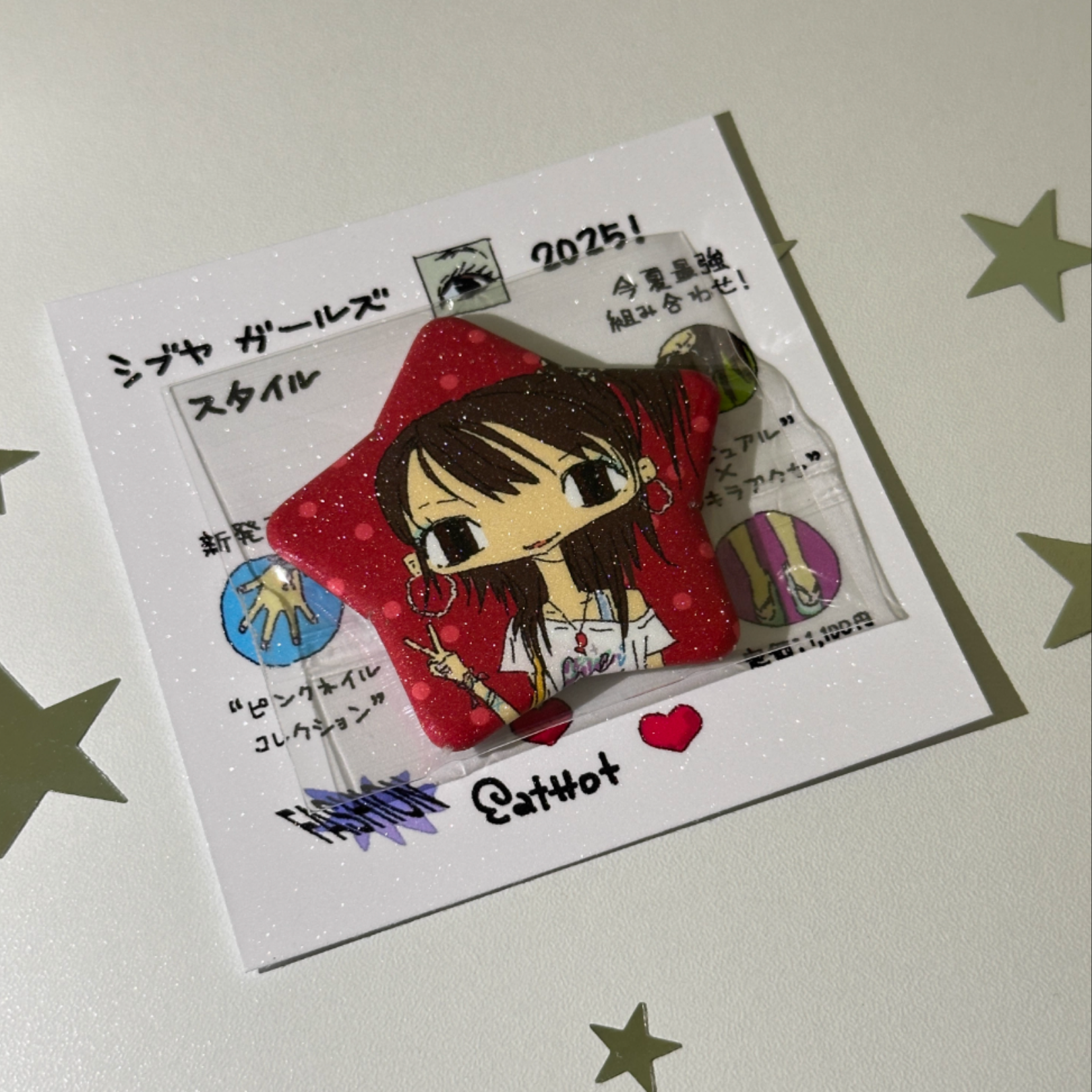 7.45 X EAT HOT - BOBA TRIP KEYCHAIN / CLIP / BADGE