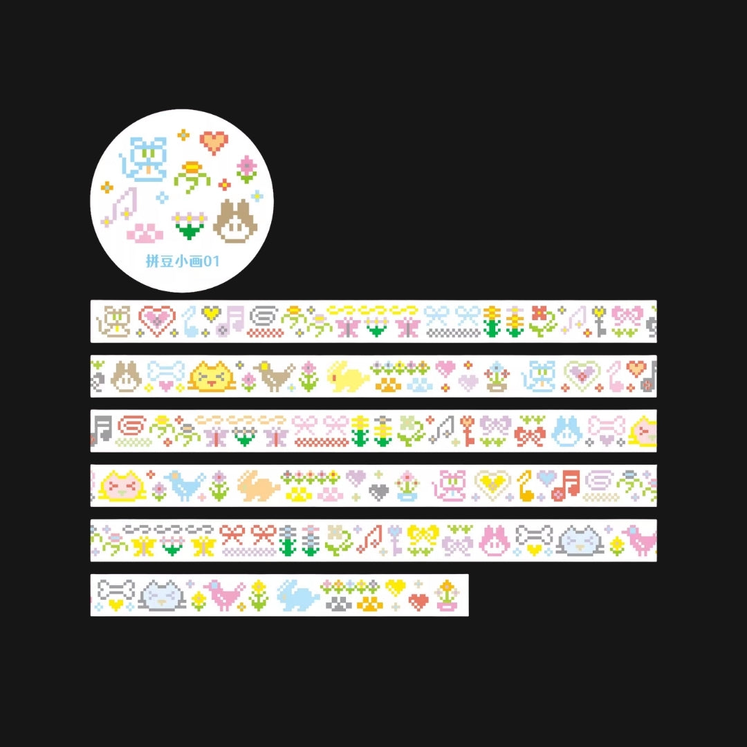 AGUGU - BEAD PIXEL ART STICKER ROLL