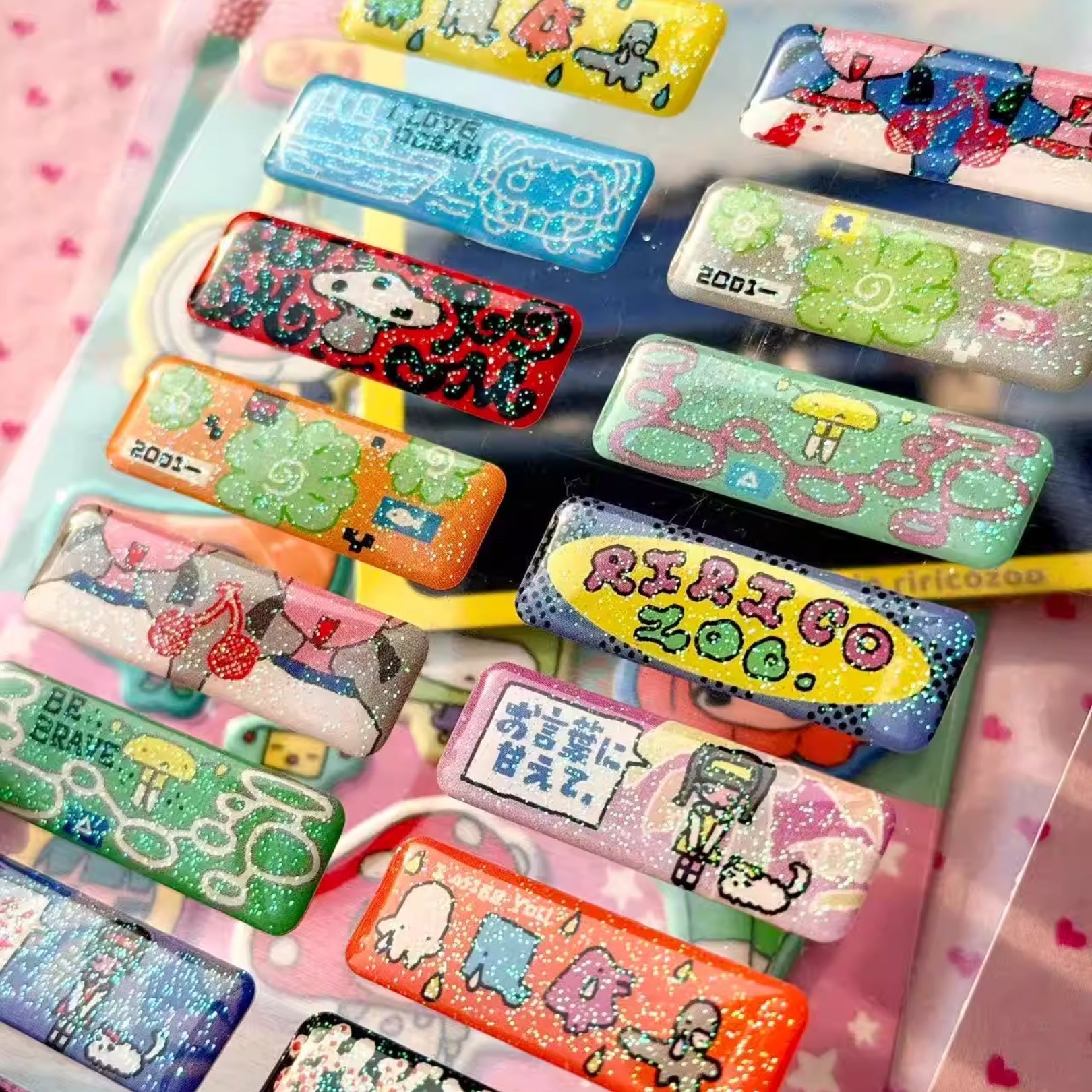 RIRICOZOO - CUBE CANDIES STICKER SHEETS