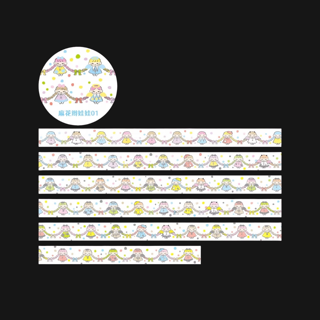 AGUGU - BRAIDED DOLL STICKER ROLL