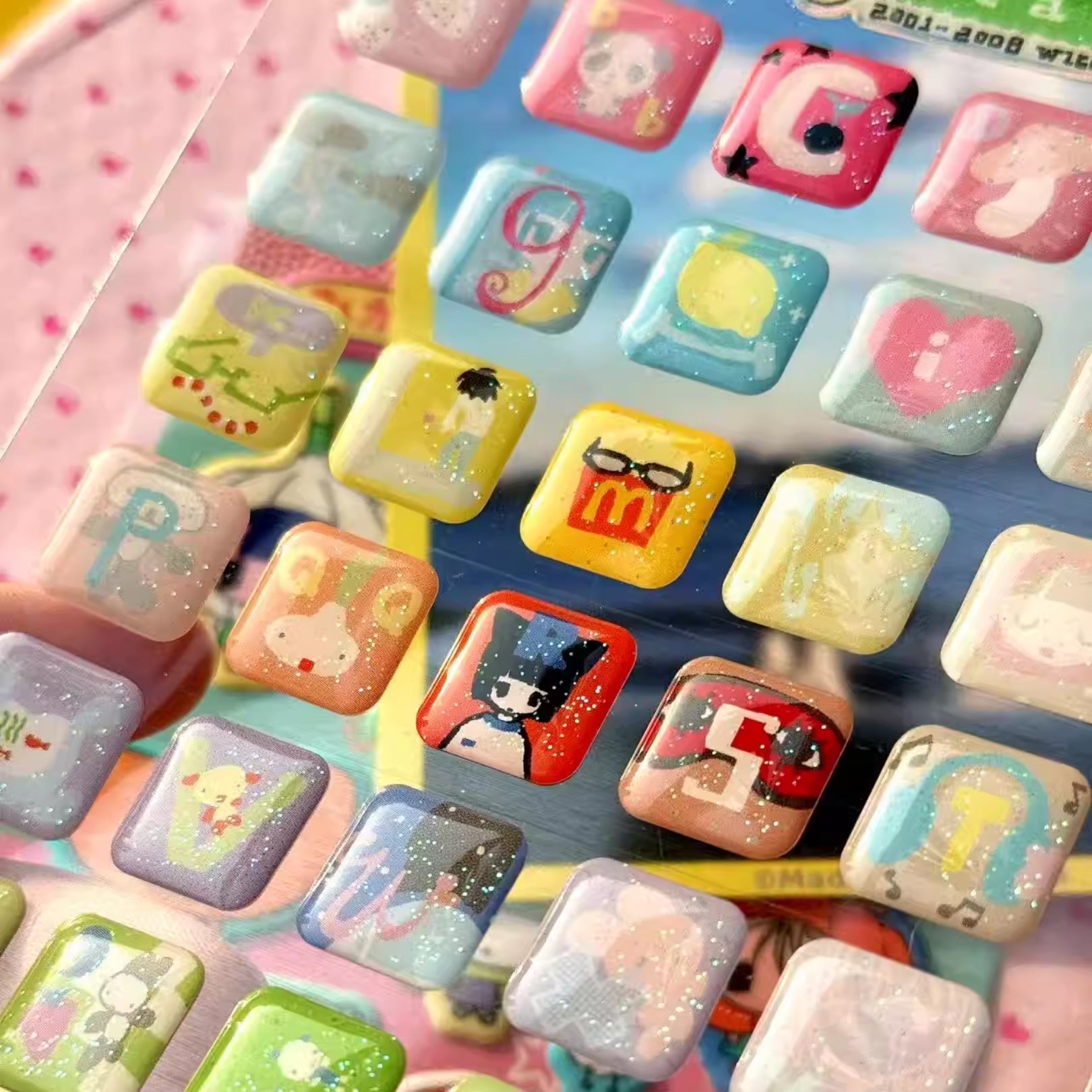 RIRICOZOO - CUBE CANDIES STICKER SHEETS