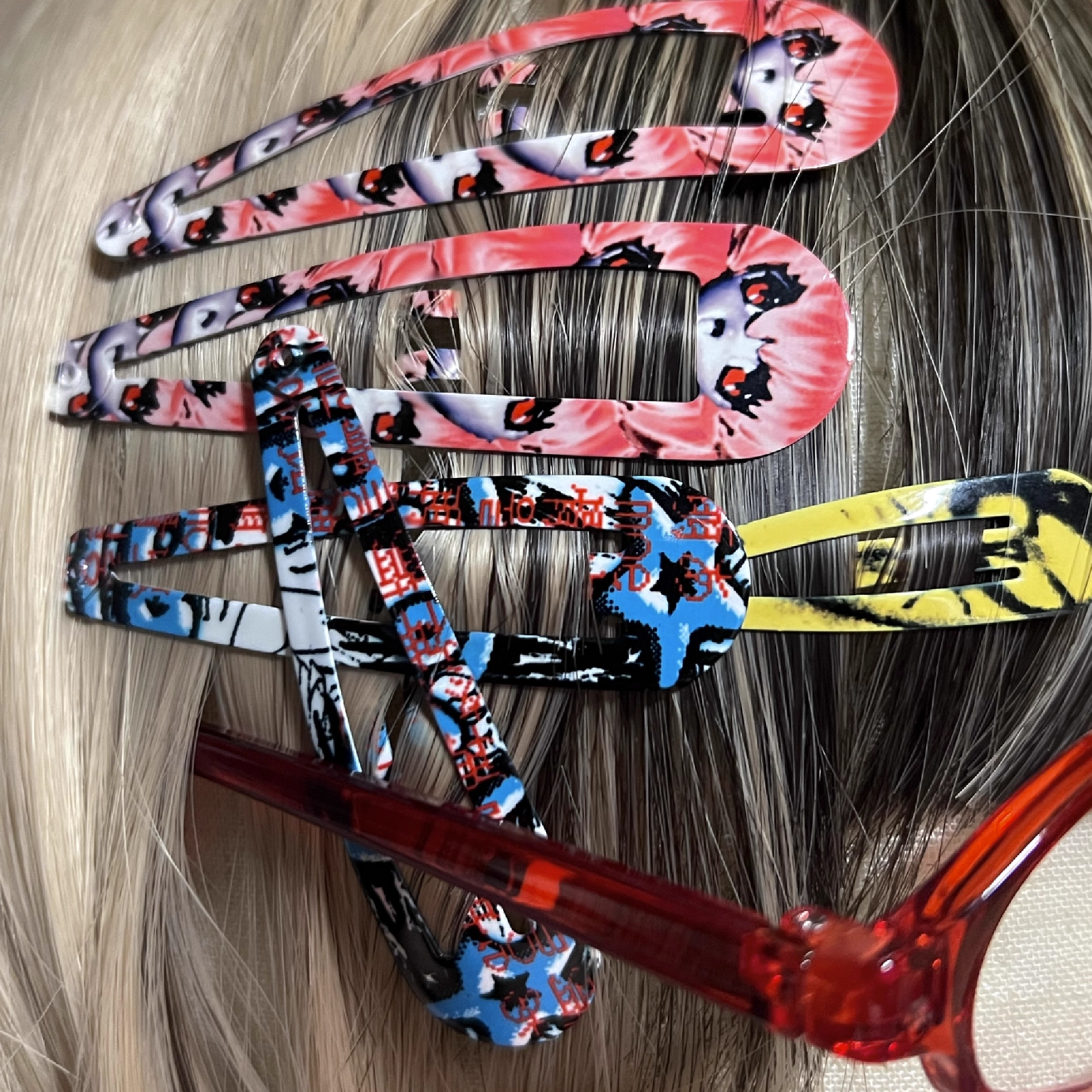 MEWGODOW - EMO DECORA Y3K HAIR CLIPS SET