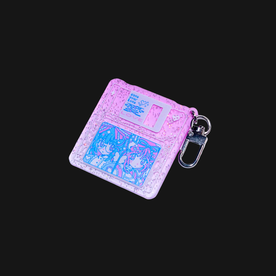 ANARRATOR - Save Your Love Floppy Disk Keychain