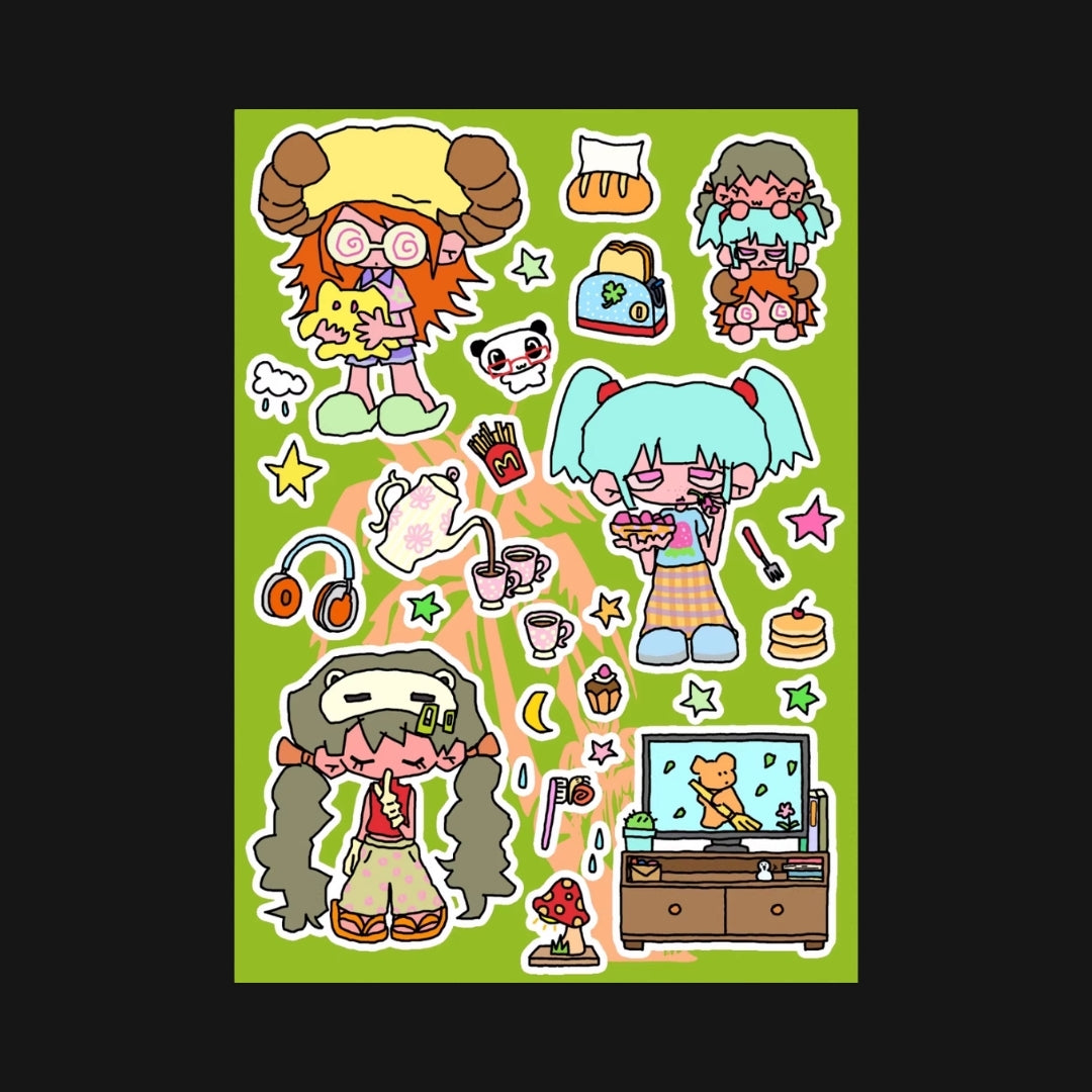 TOOTH STORE - HOMEBODY DIARY STICKER SHEET