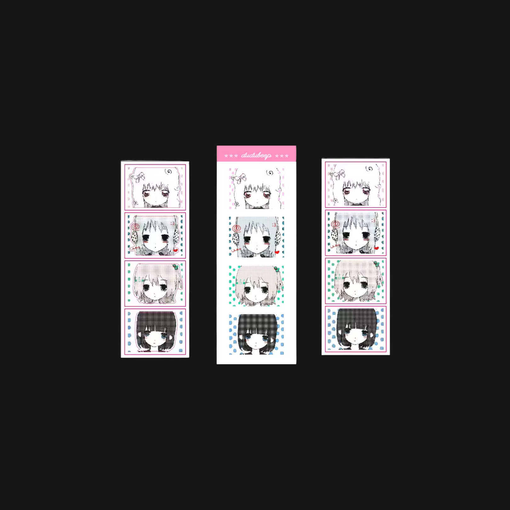 DUDU DEEP - DISTORT CAMPUS STICKER SHEET