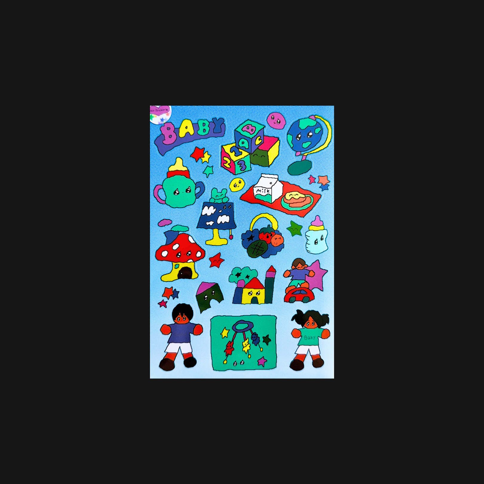 Creamhoney - Baby Sticker Sheet